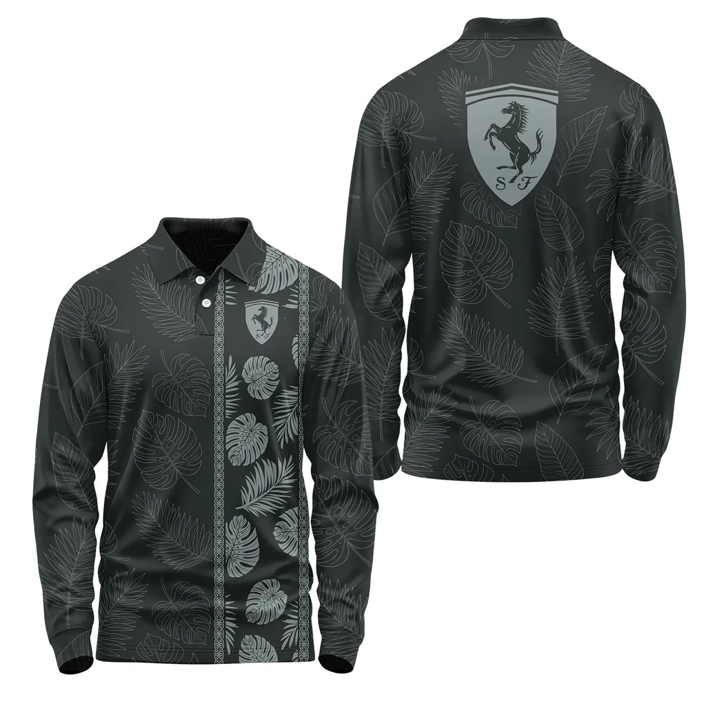 Ferrari Long Sleeve Polo SHW022