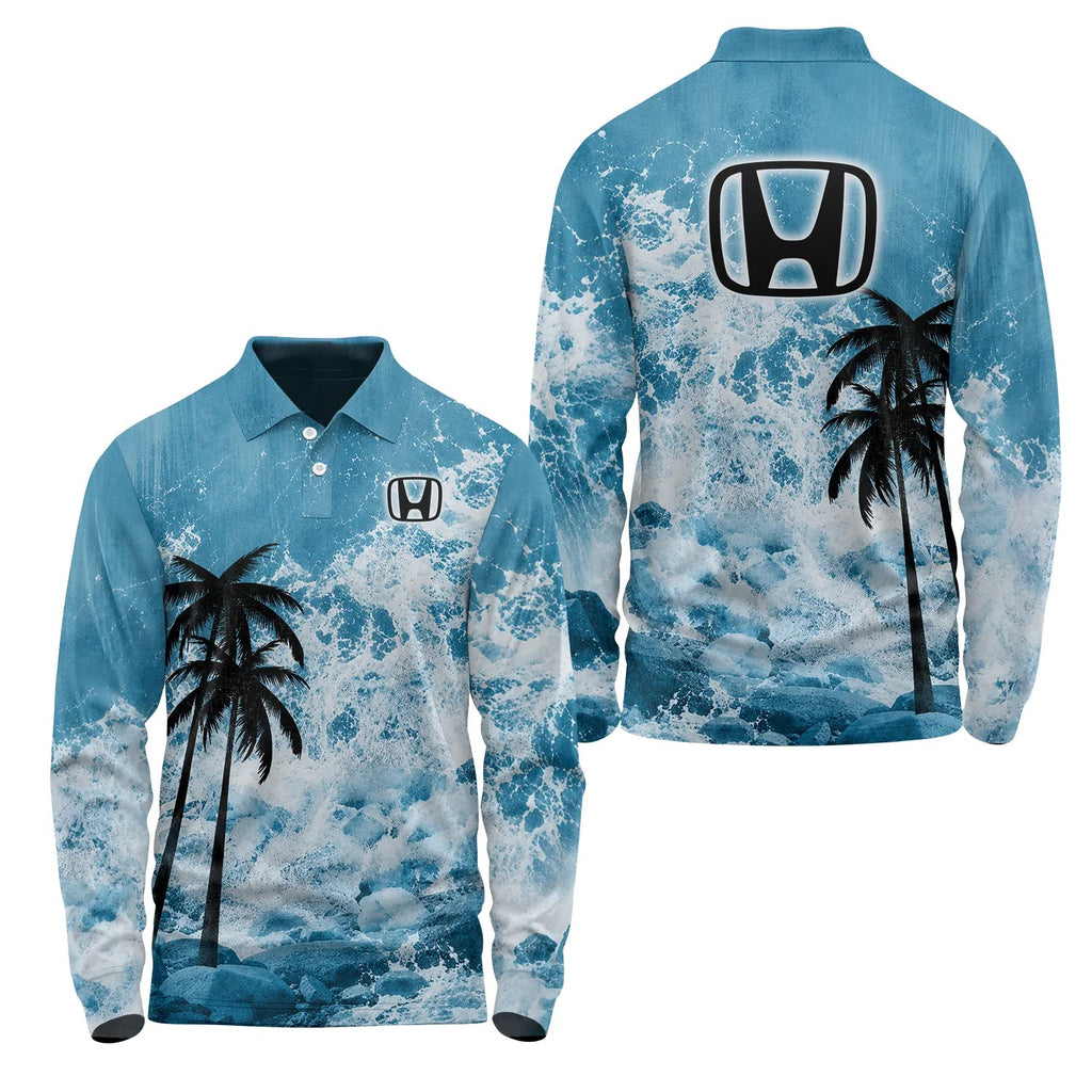 Honda Long Sleeve Polo SHW052