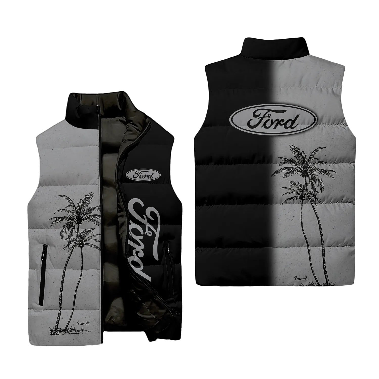 Ford Sleeveless Puffer Jacket SHW037