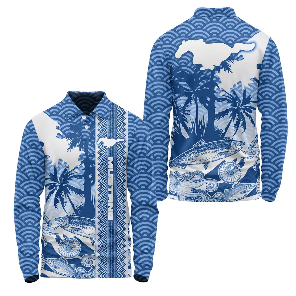 Ford Mustang Long Sleeve Polo SHW038