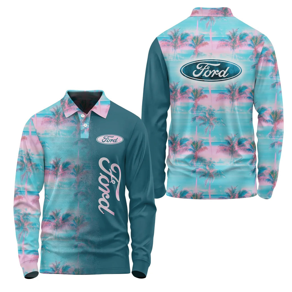 Ford Long Sleeve Polo SHW058