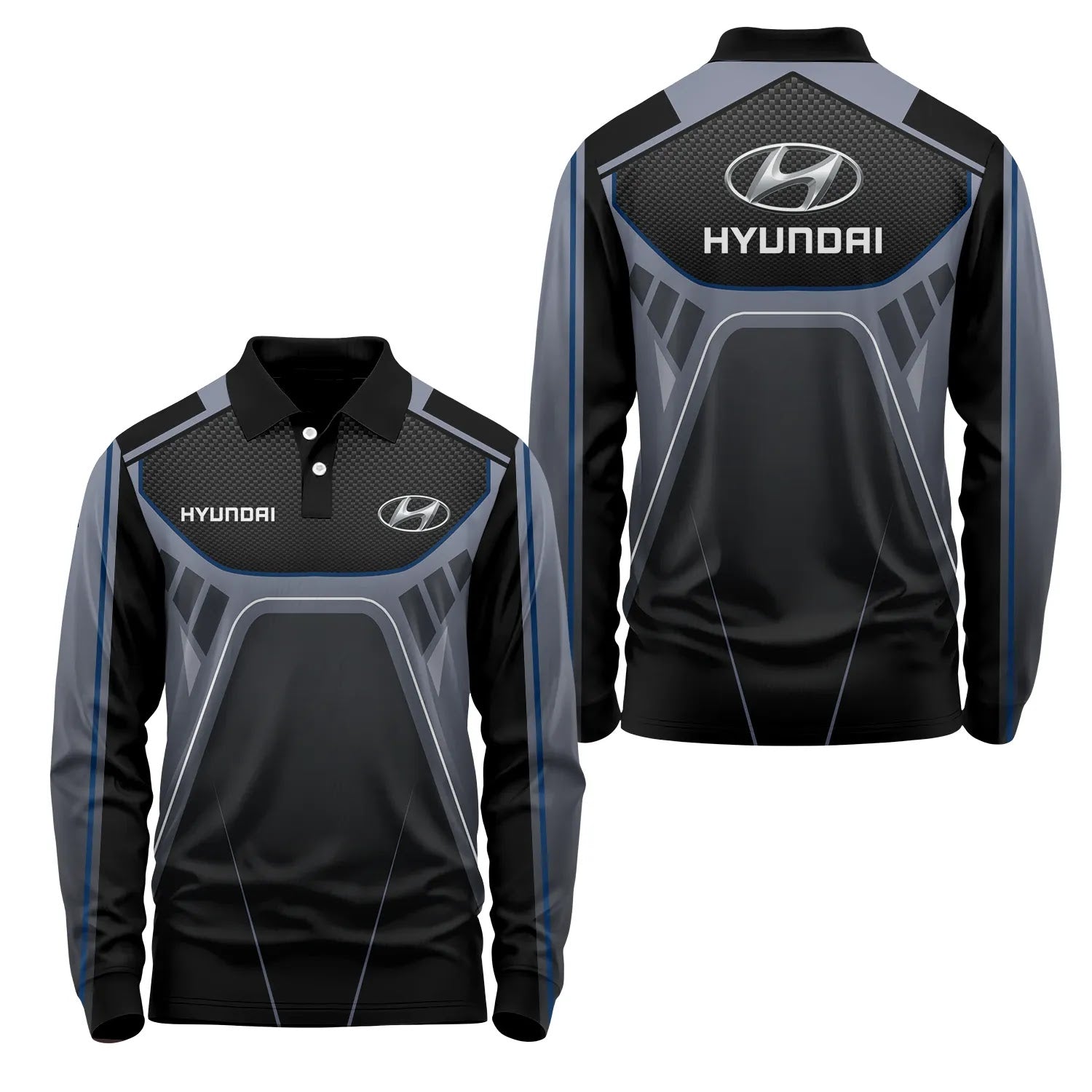 Hyundai Long Sleeve Polo SC088