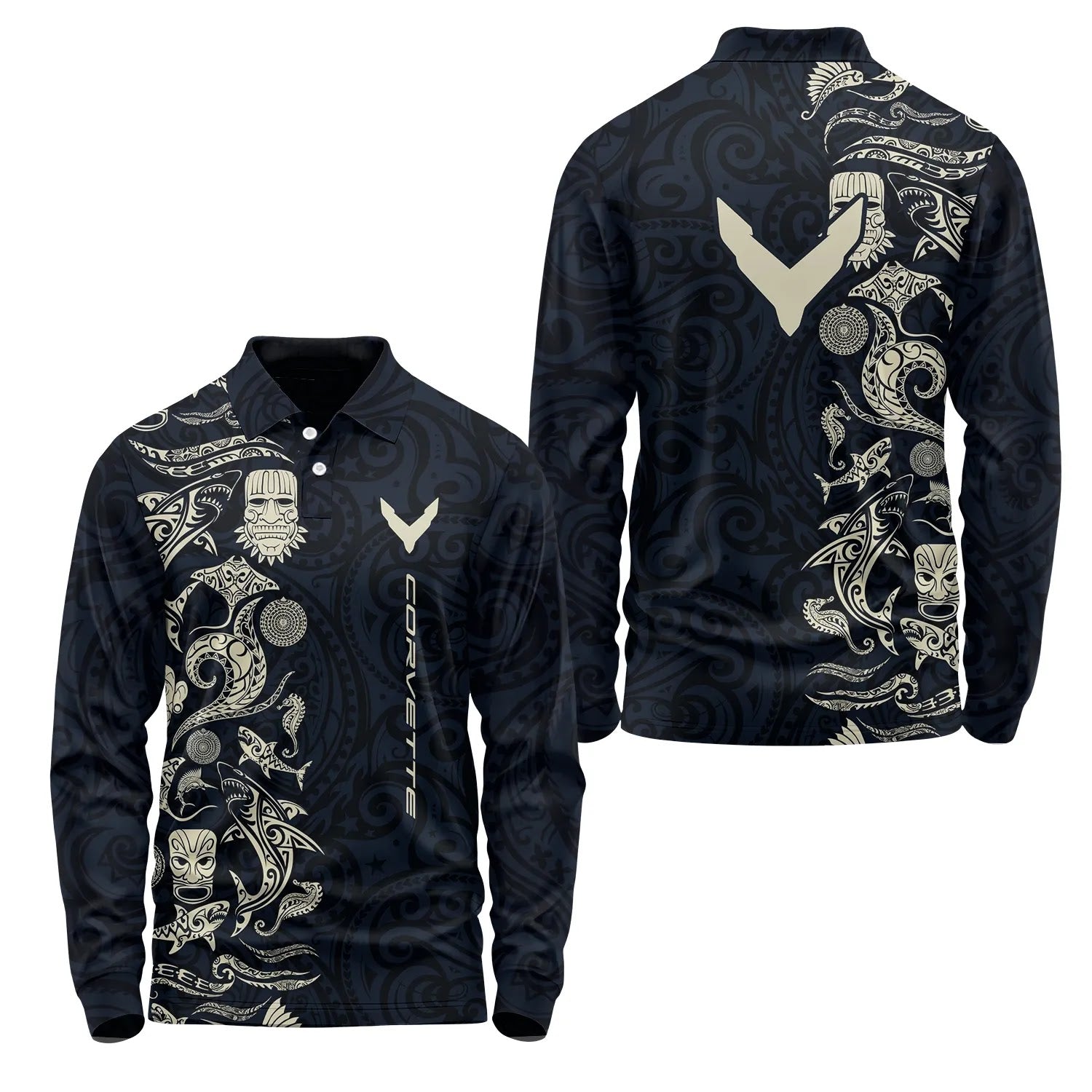 Corvette Long Sleeve Polo SHW033