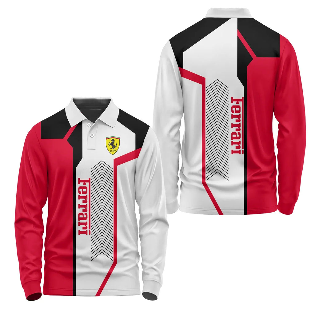 Ferrari Long Sleeve Polo SC065