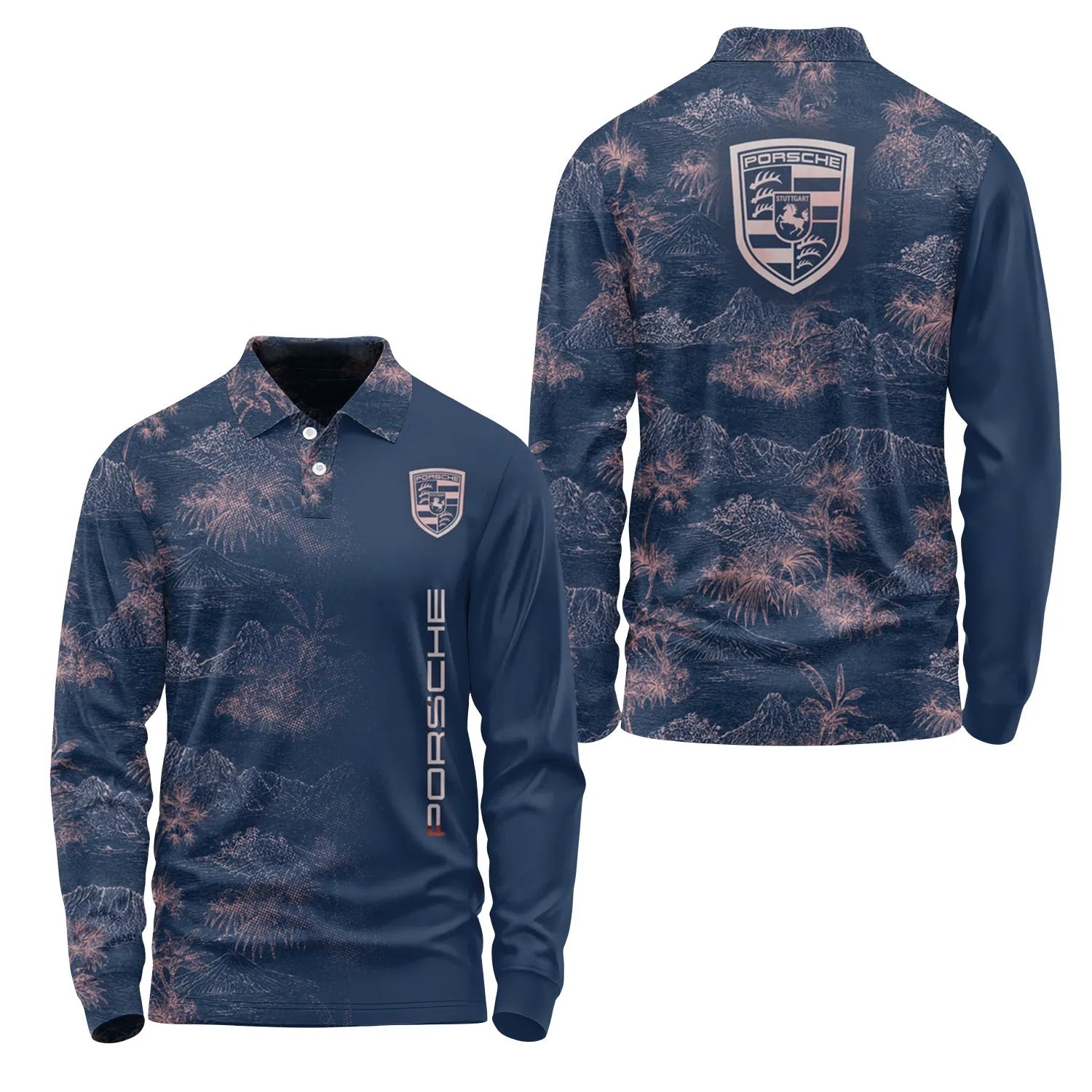 Porsche Long Sleeve Polo SHW007