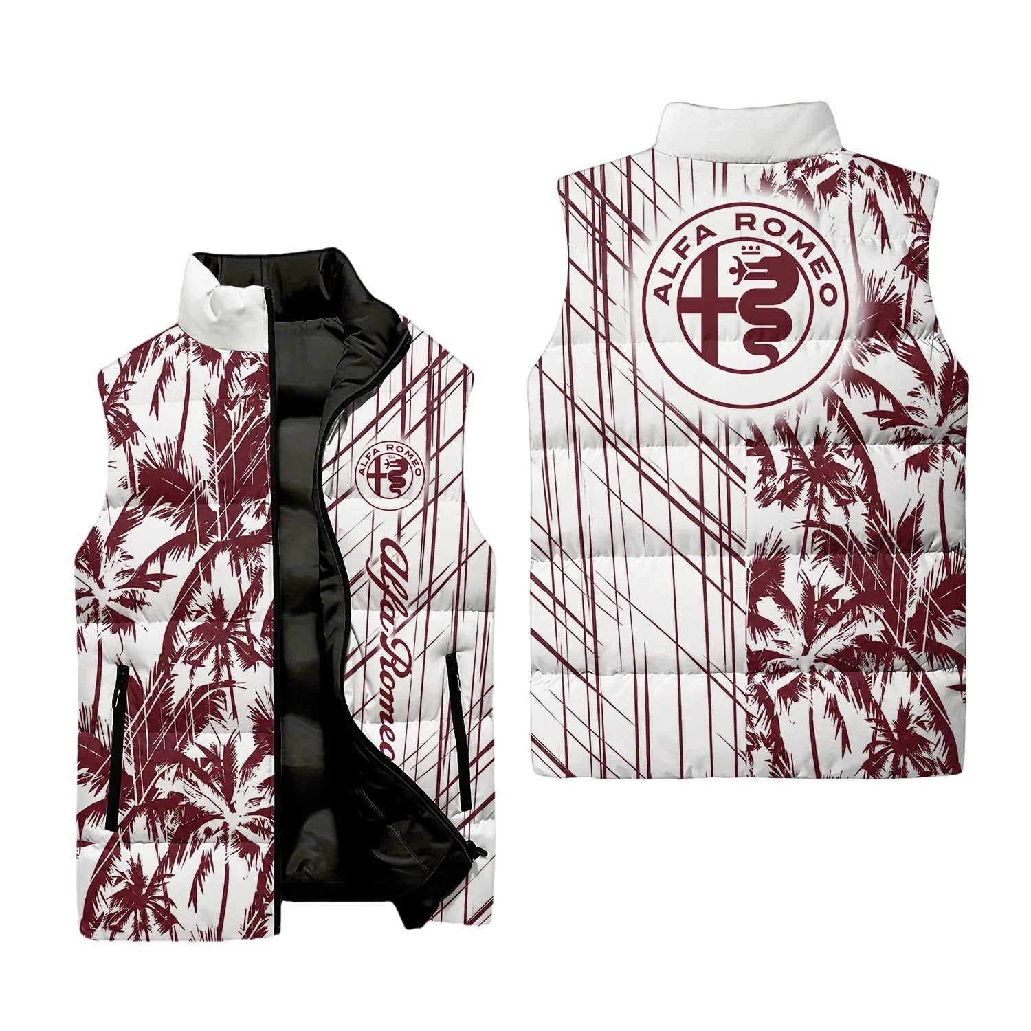 Alfa Romeo Sleeveless Puffer Jacket SHW041