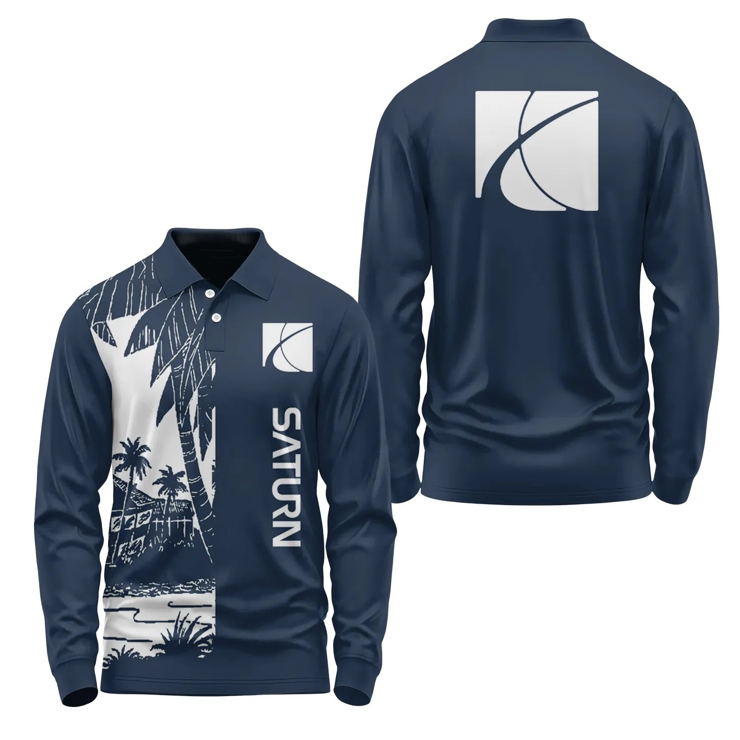 Saturn Long Sleeve Polo SHW031