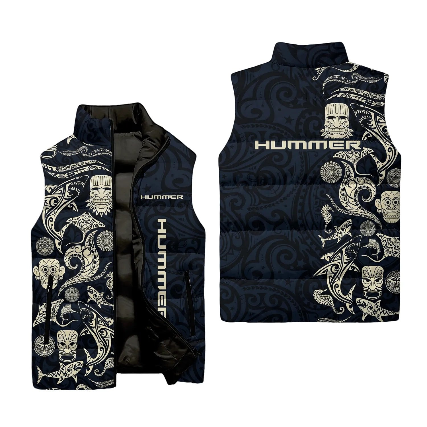 Hummer Sleeveless Puffer Jacket SHW033