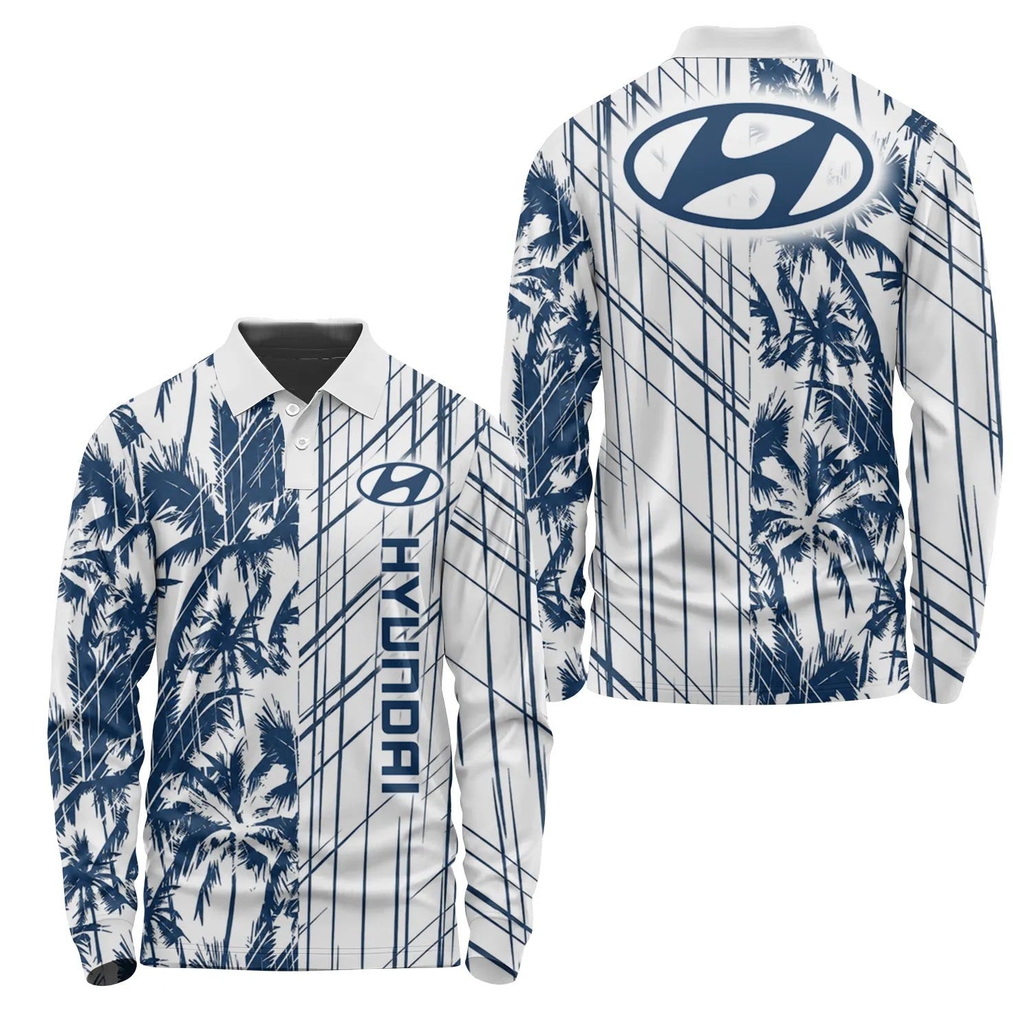 Hyundai Long Sleeve Polo SHW041