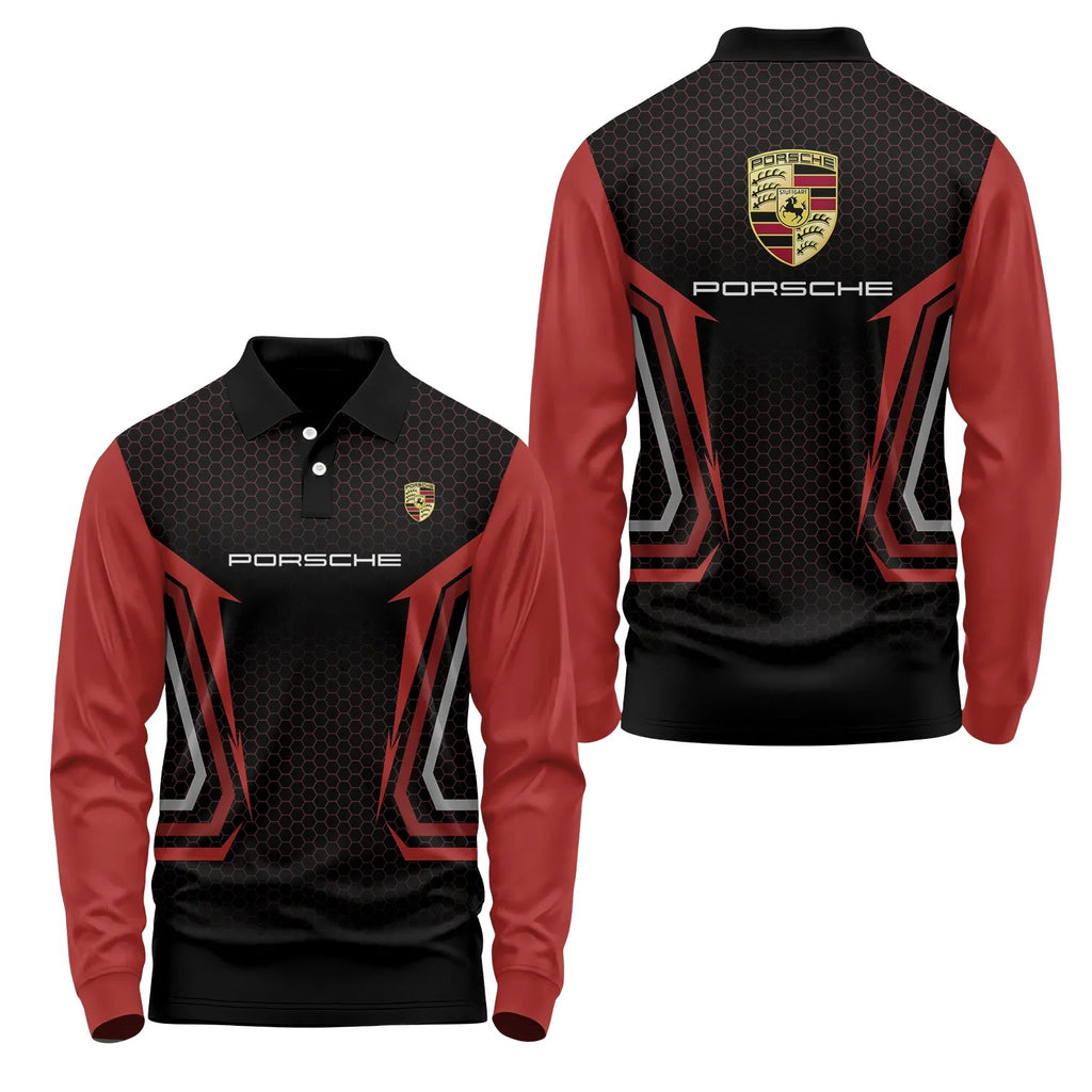 Porsche Long Sleeve Polo SC075