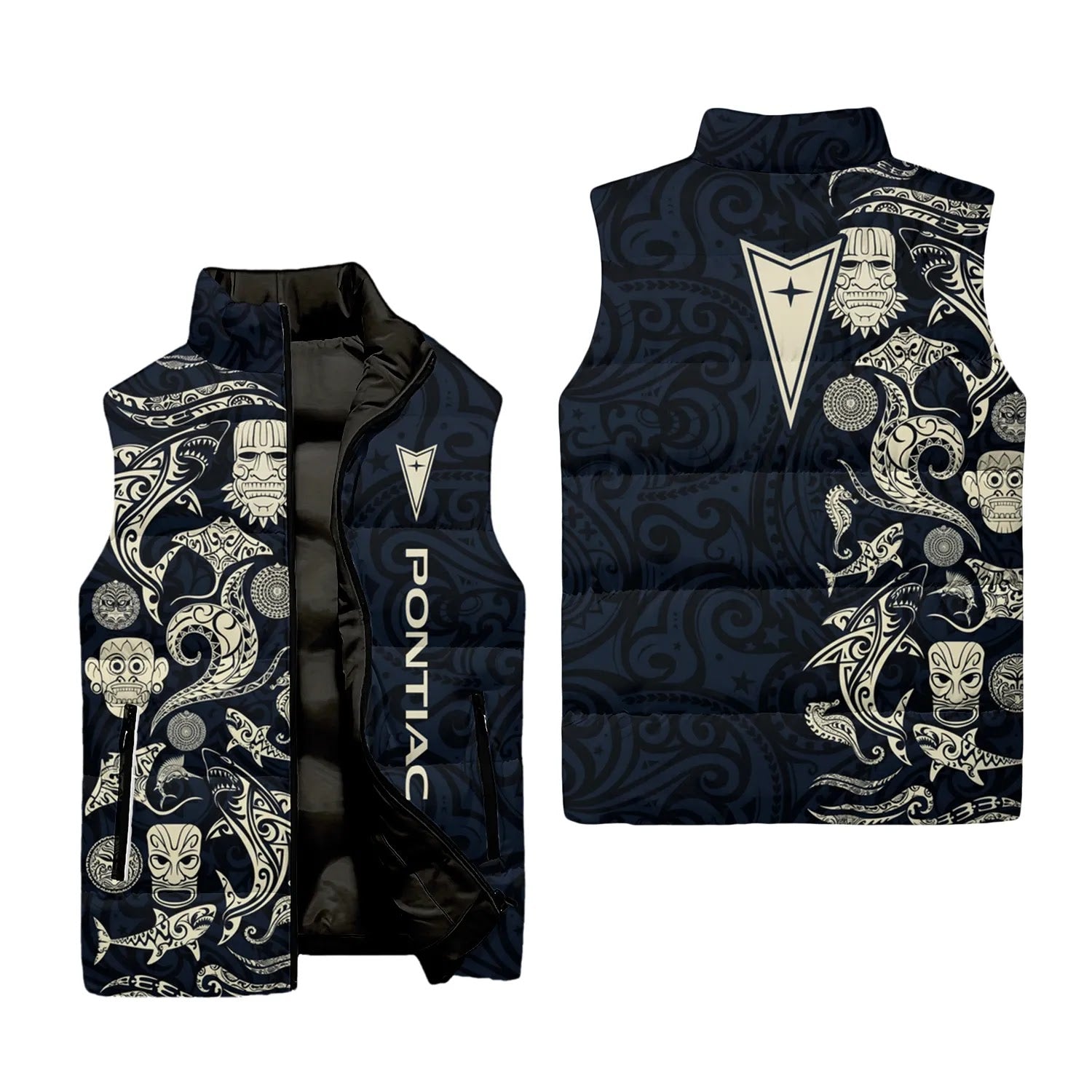 Pontiac Sleeveless Puffer Jacket SHW033