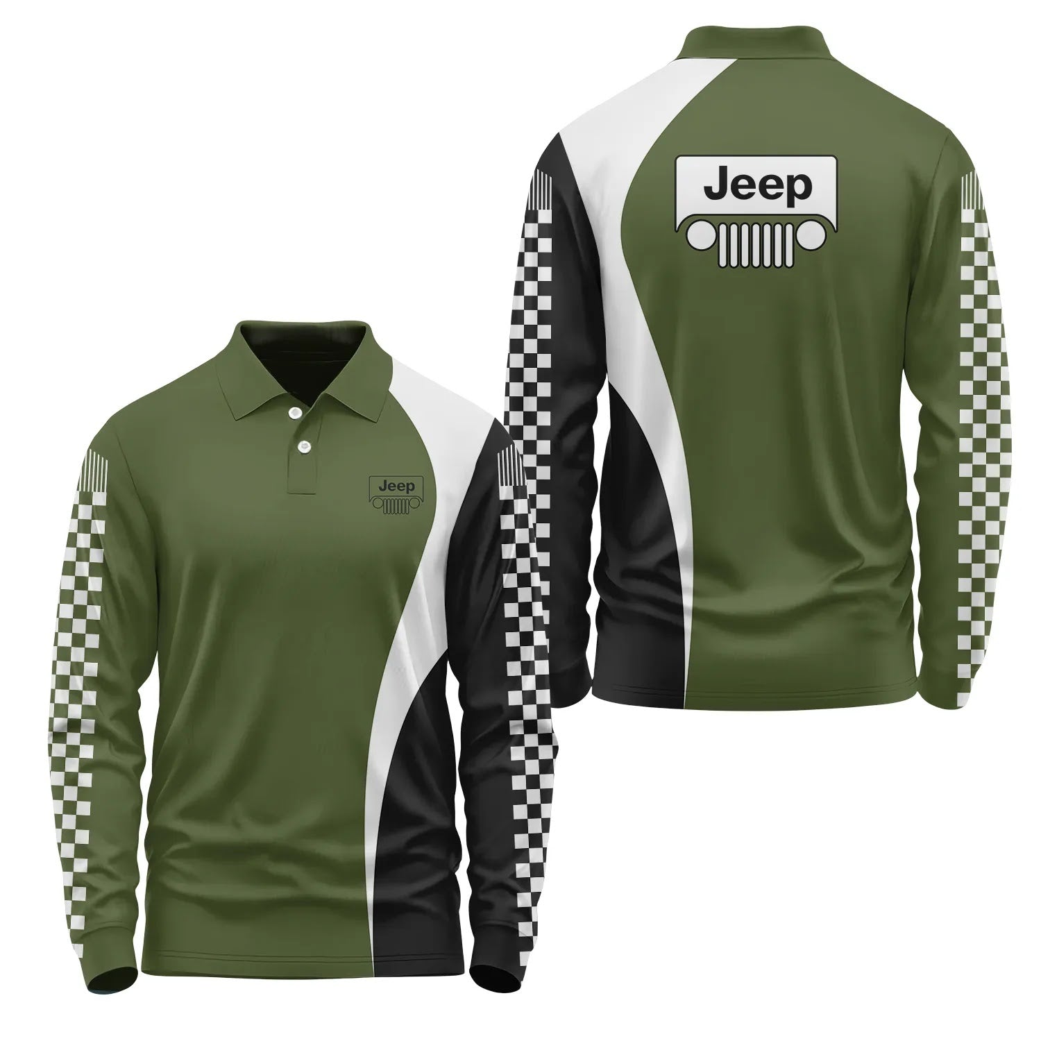 Jeep Long Sleeve Polo SC073