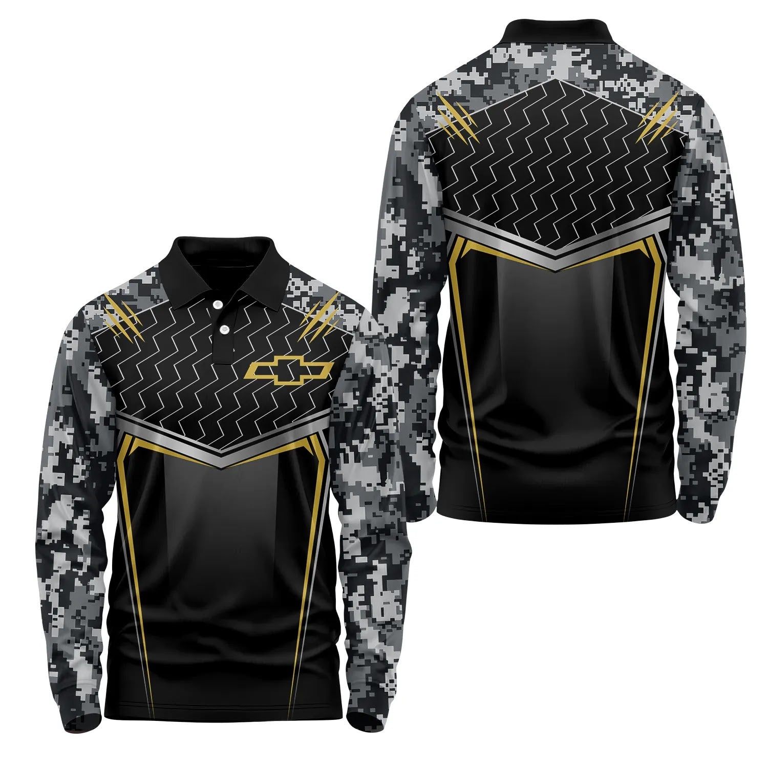 Chevrolet Long Sleeve Polo SC115