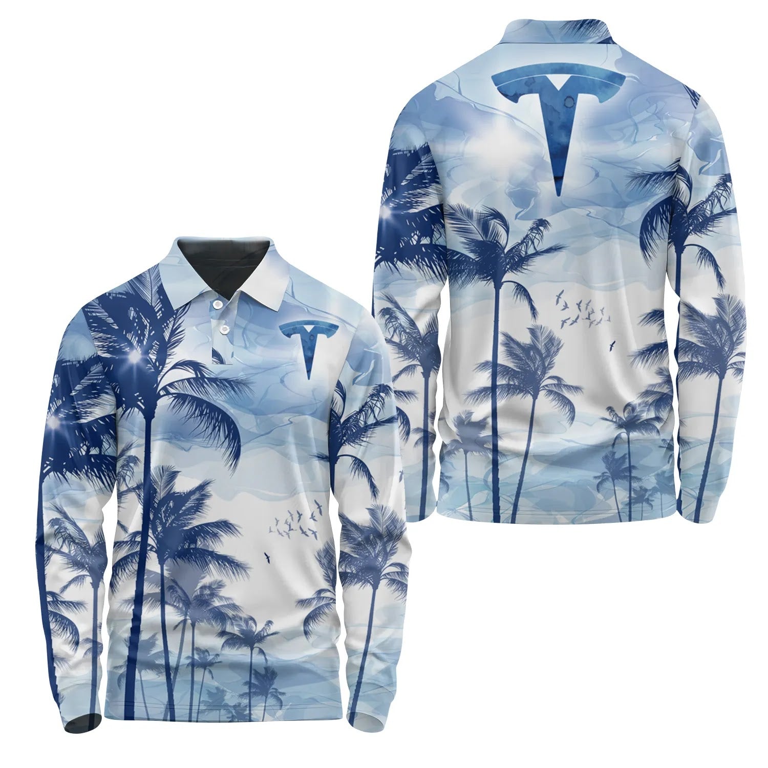 Tesla Long Sleeve Polo SHW004