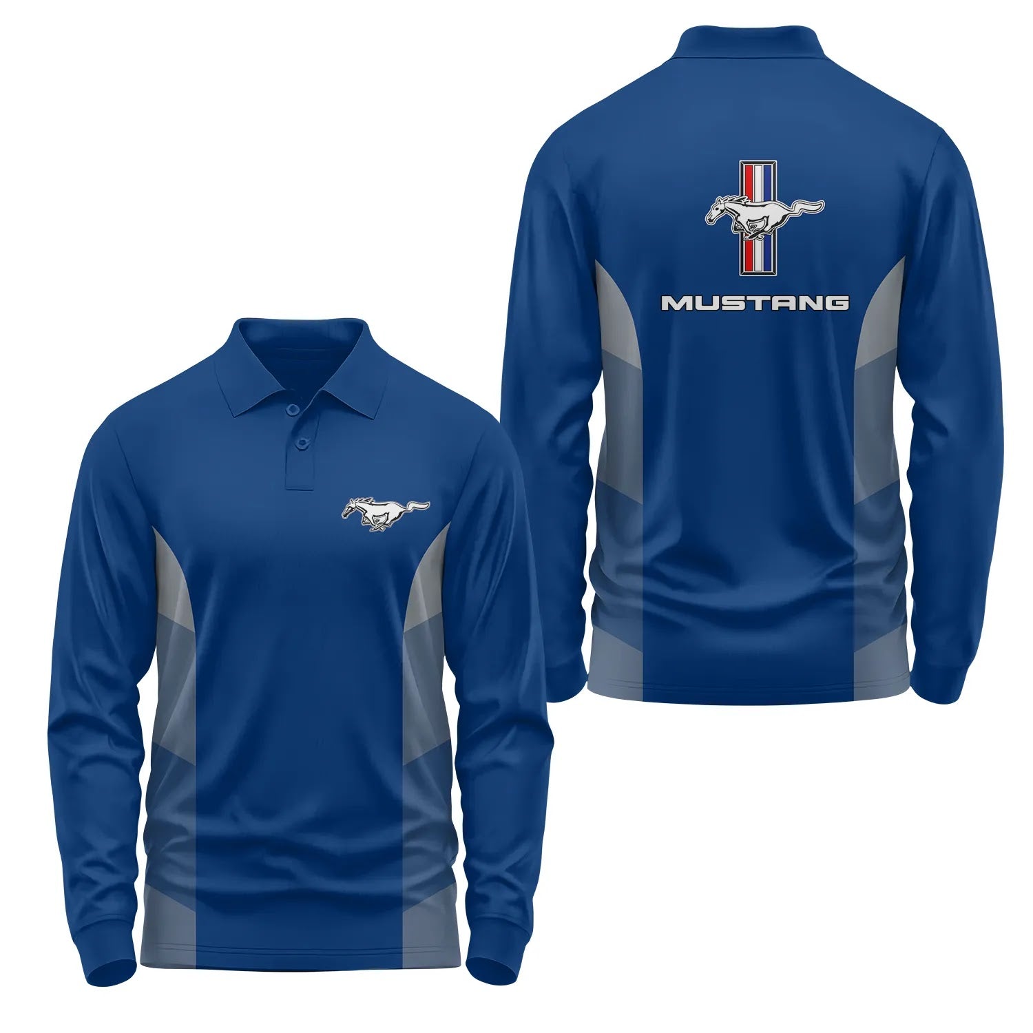 Ford Mustang Long Sleeve Polo SC049