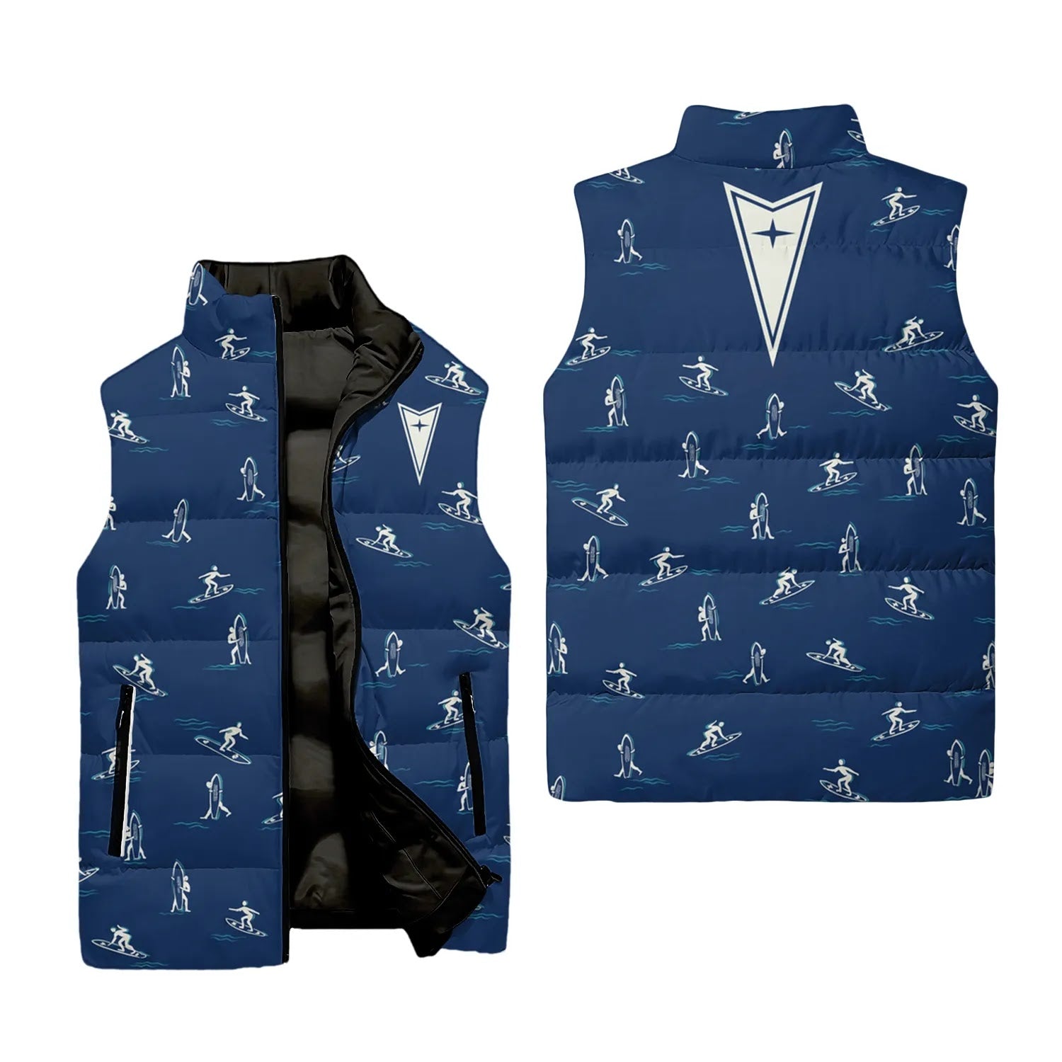 Pontiac Sleeveless Puffer Jacket SHW011