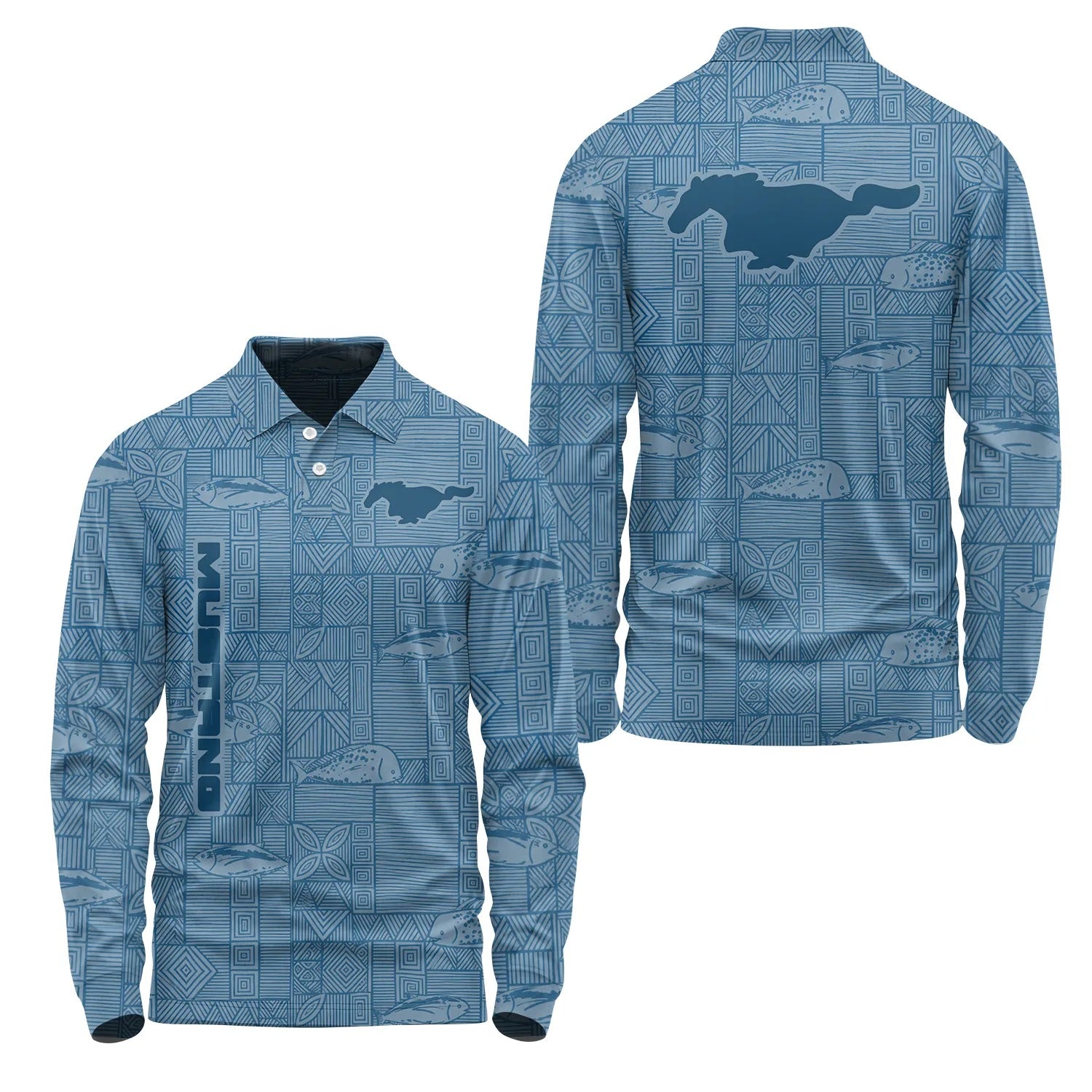Ford Mustang Long Sleeve Polo SHW012