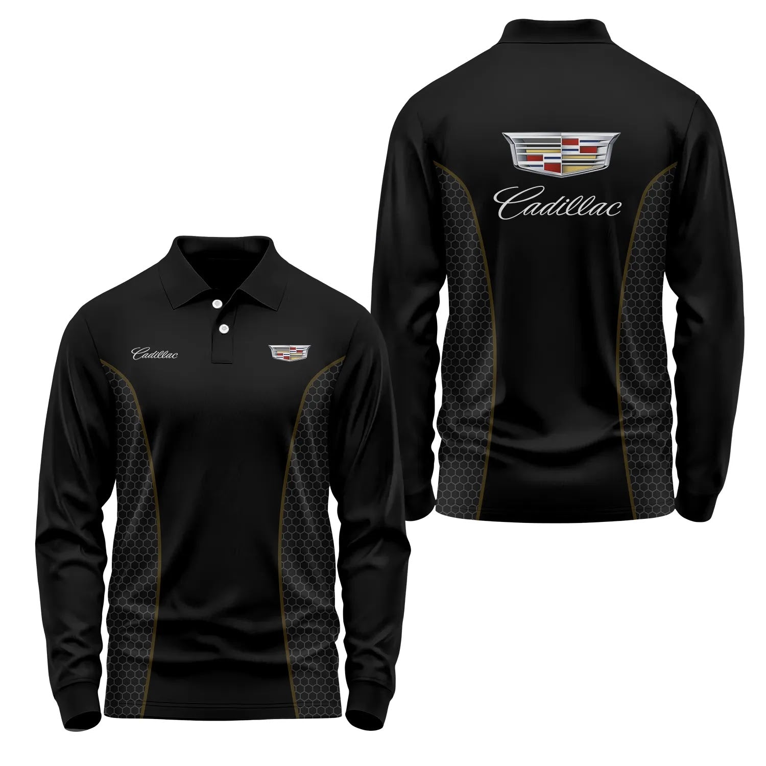 Cadillac Long Sleeve Polo SC072