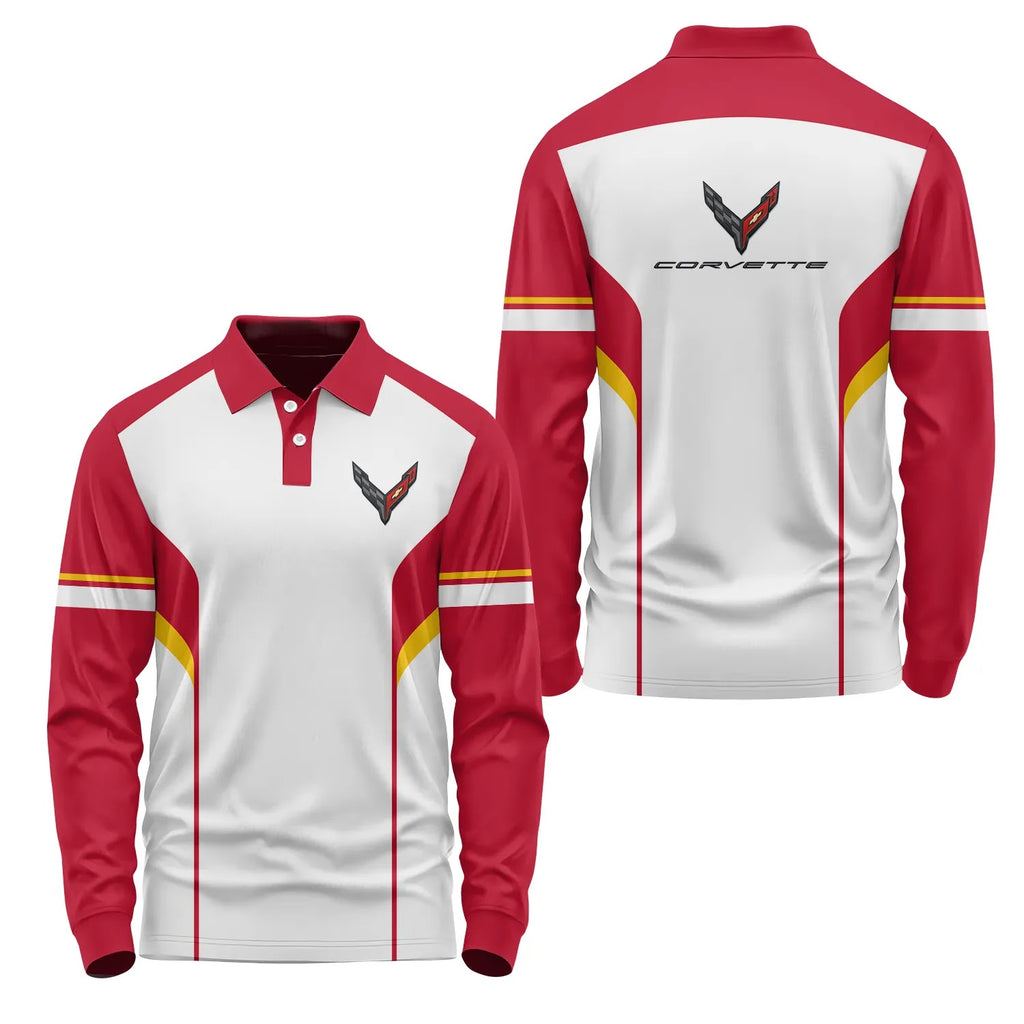 Corvette Long Sleeve Polo SC113