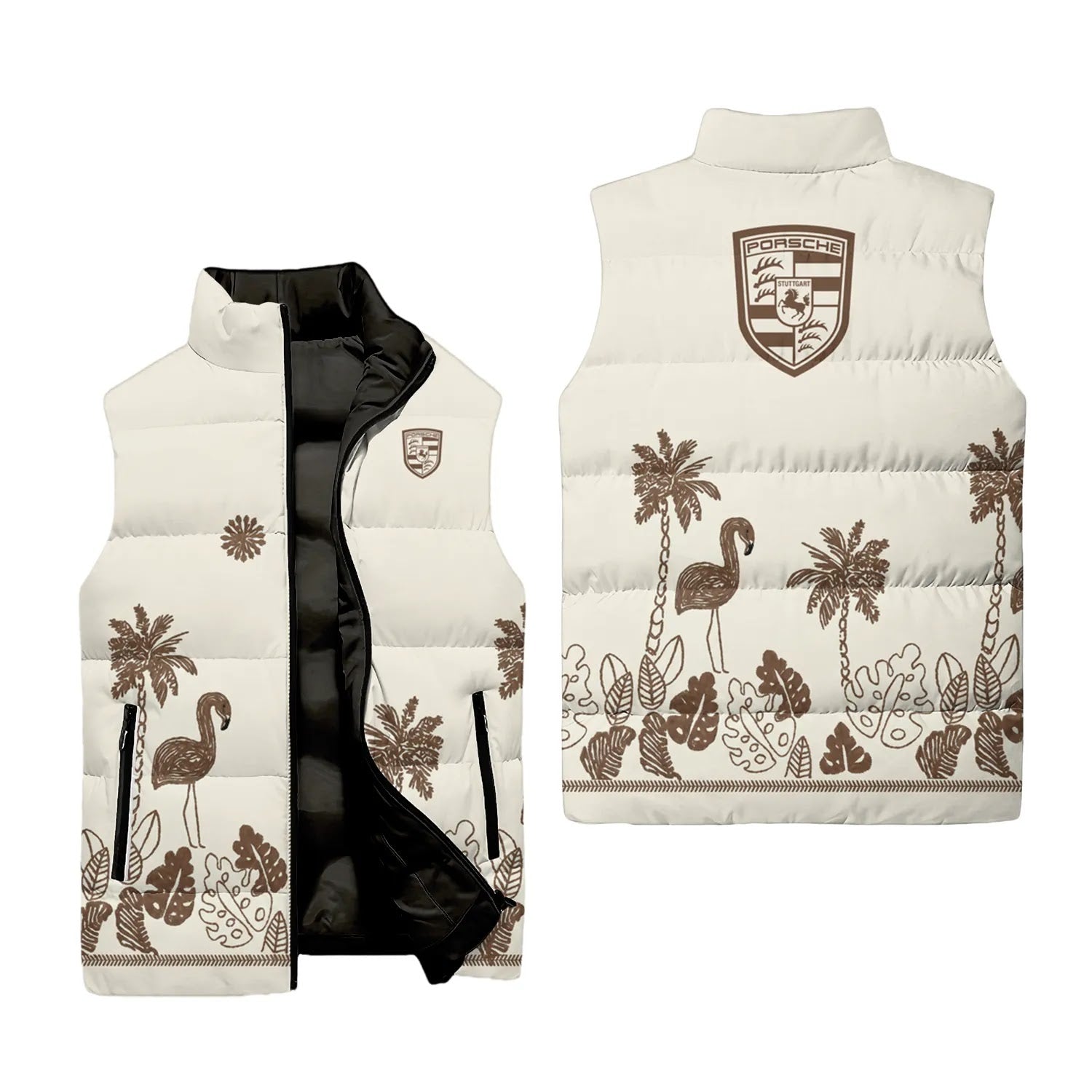 Porsche Sleeveless Puffer Jacket SHW044