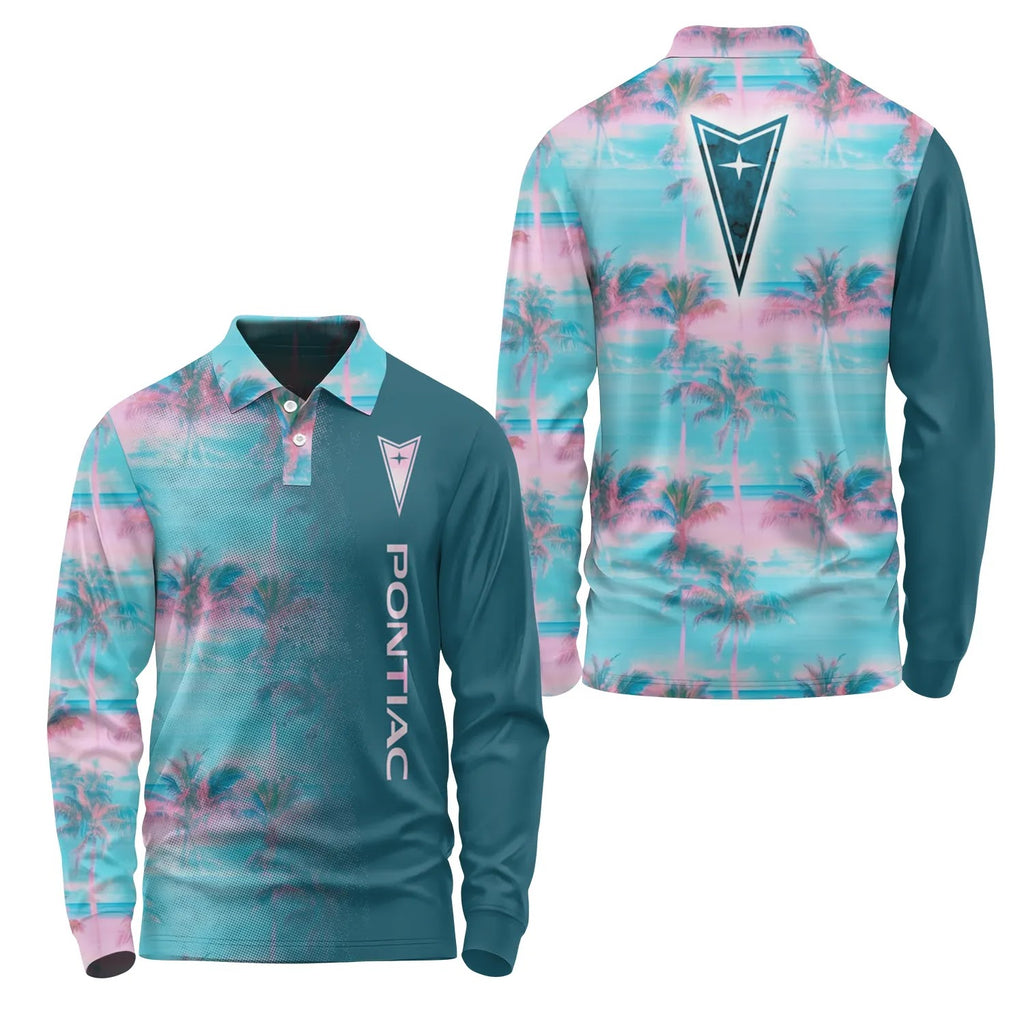 Pontiac Long Sleeve Polo SHW058