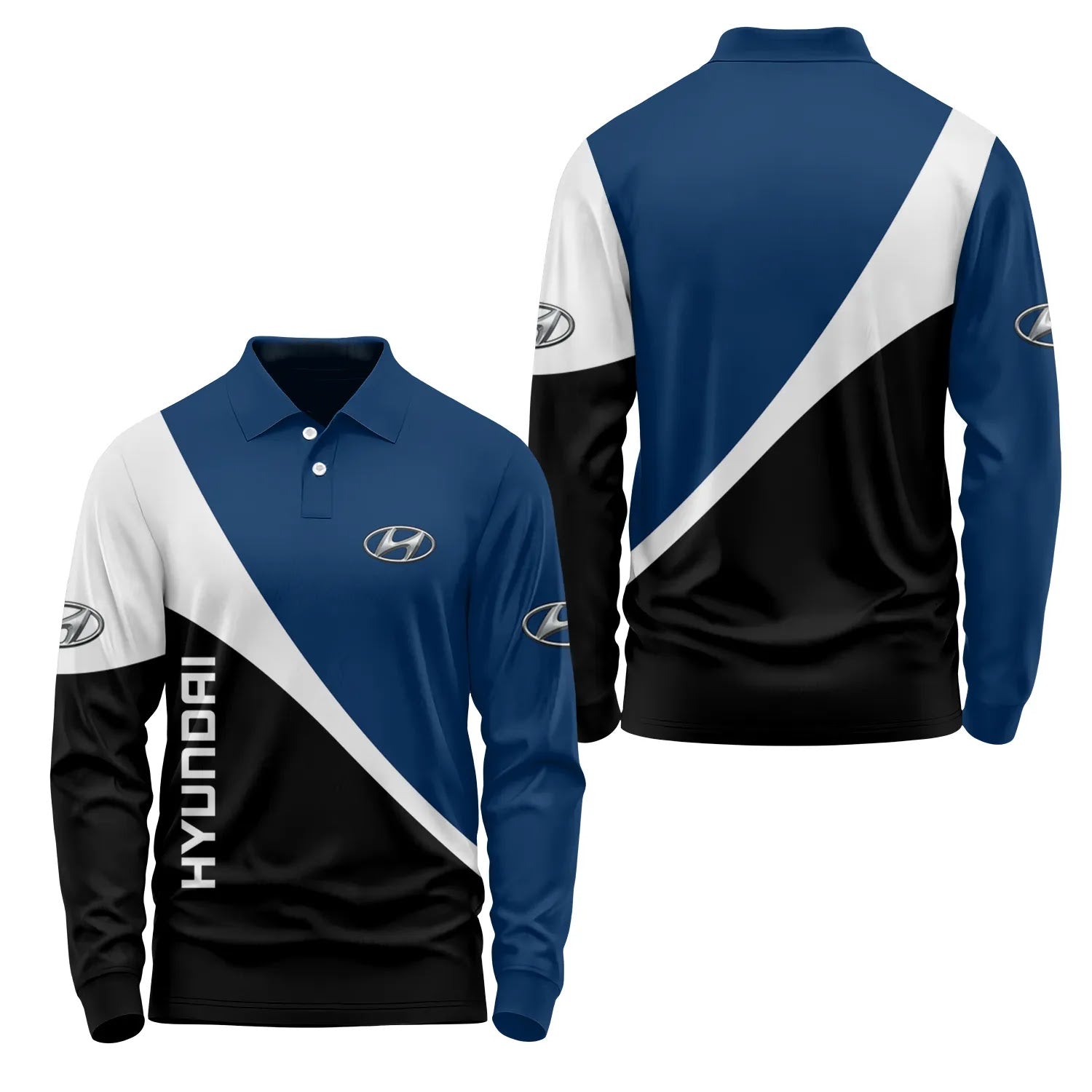 Hyundai Long Sleeve Polo SC090