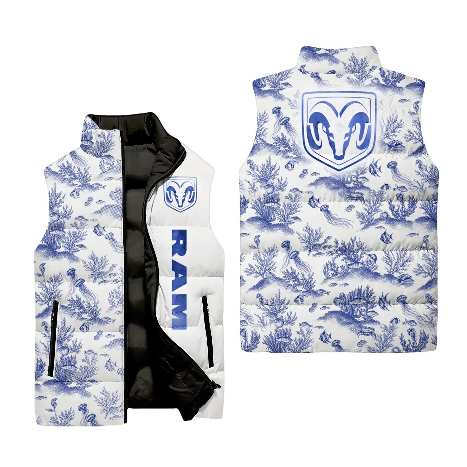 Ram Sleeveless Puffer Jacket SHW009