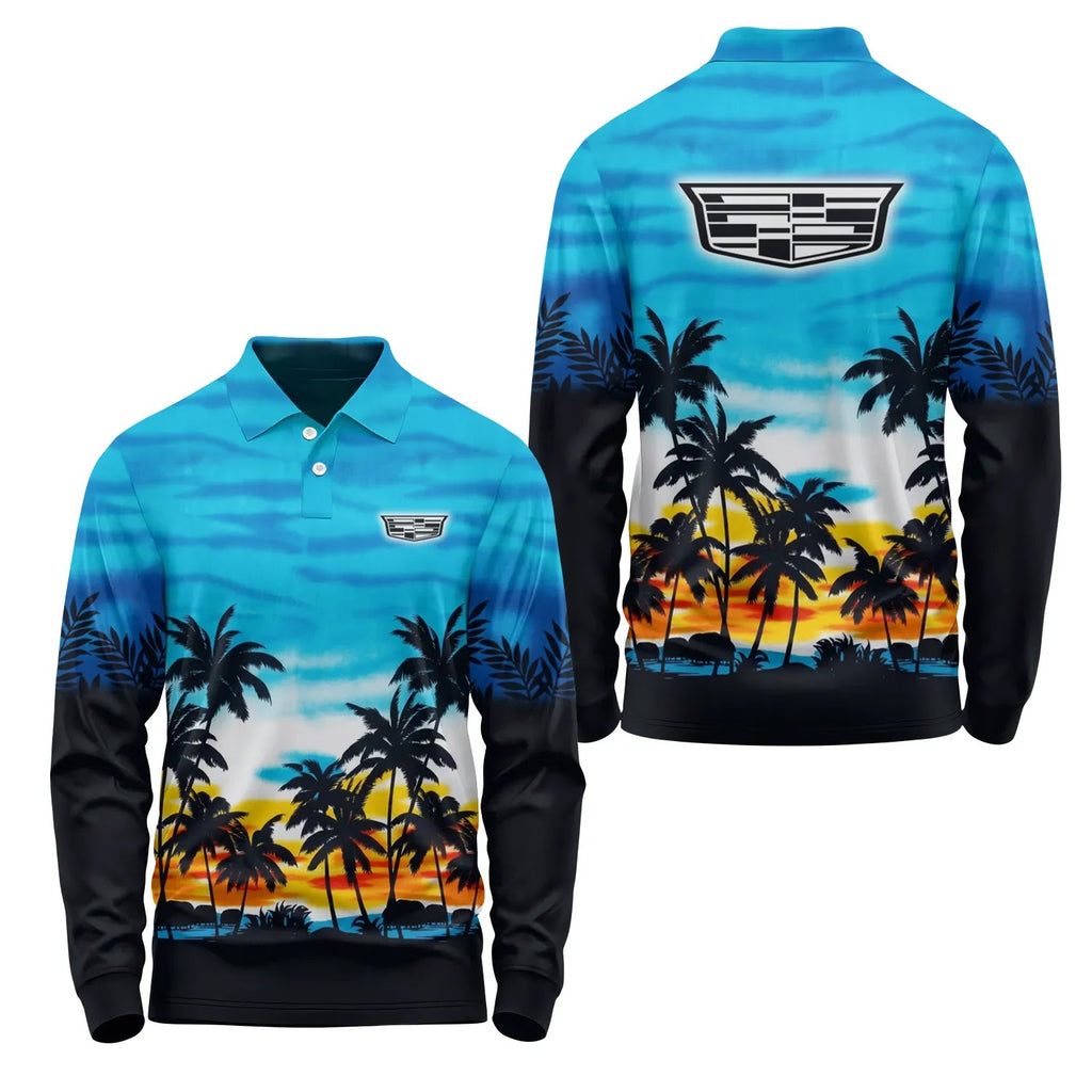 Cadillac Long Sleeve Polo SHW051