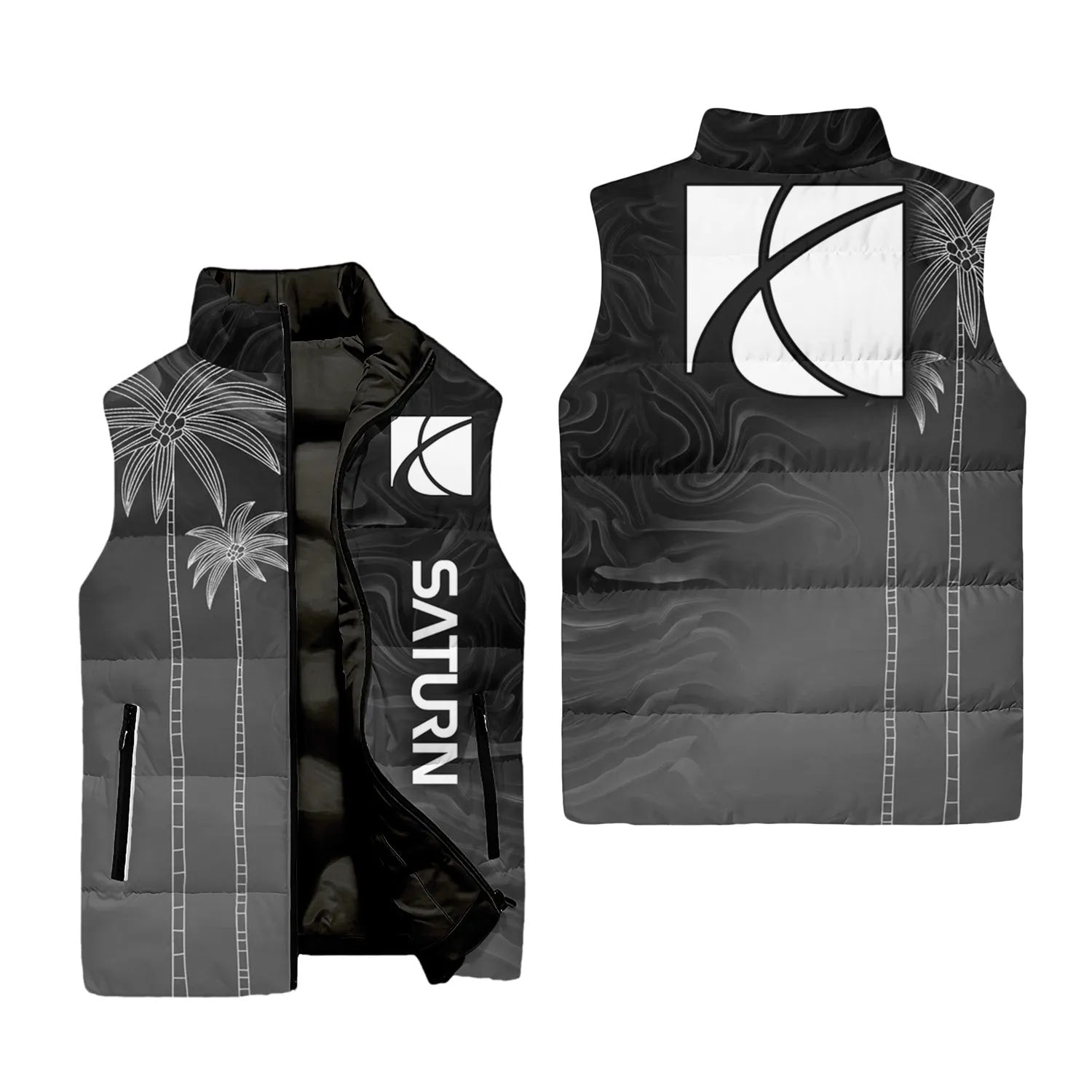 Saturn Sleeveless Puffer Jacket SHW070