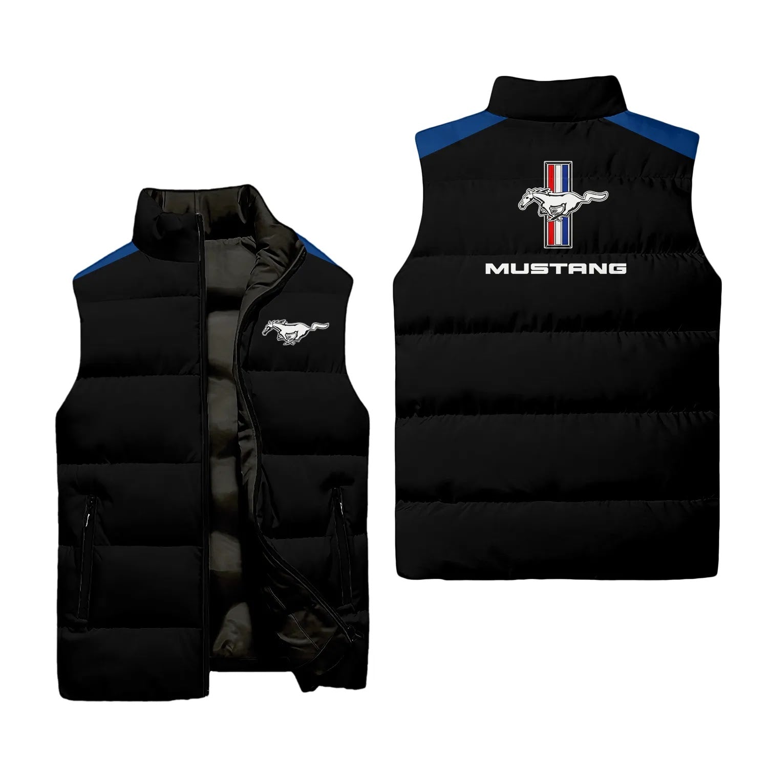 Ford Mustang Sleeveless Puffer Jacket SC041