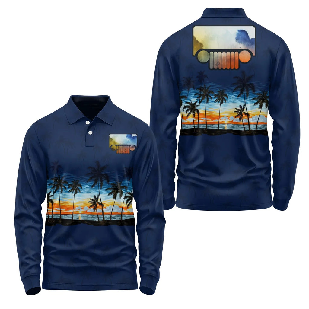 Jeep Long Sleeve Polo SHW017