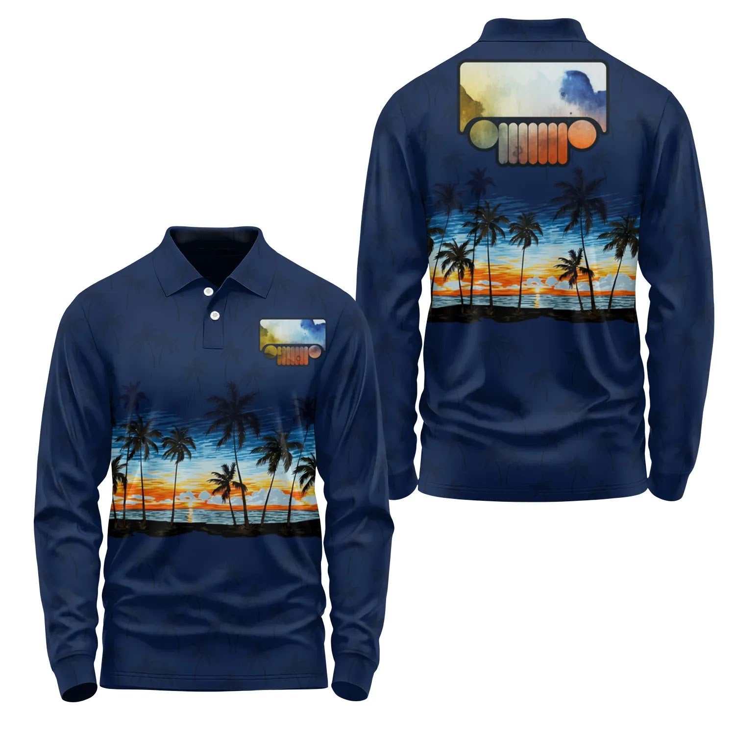 Jeep Long Sleeve Polo SHW017