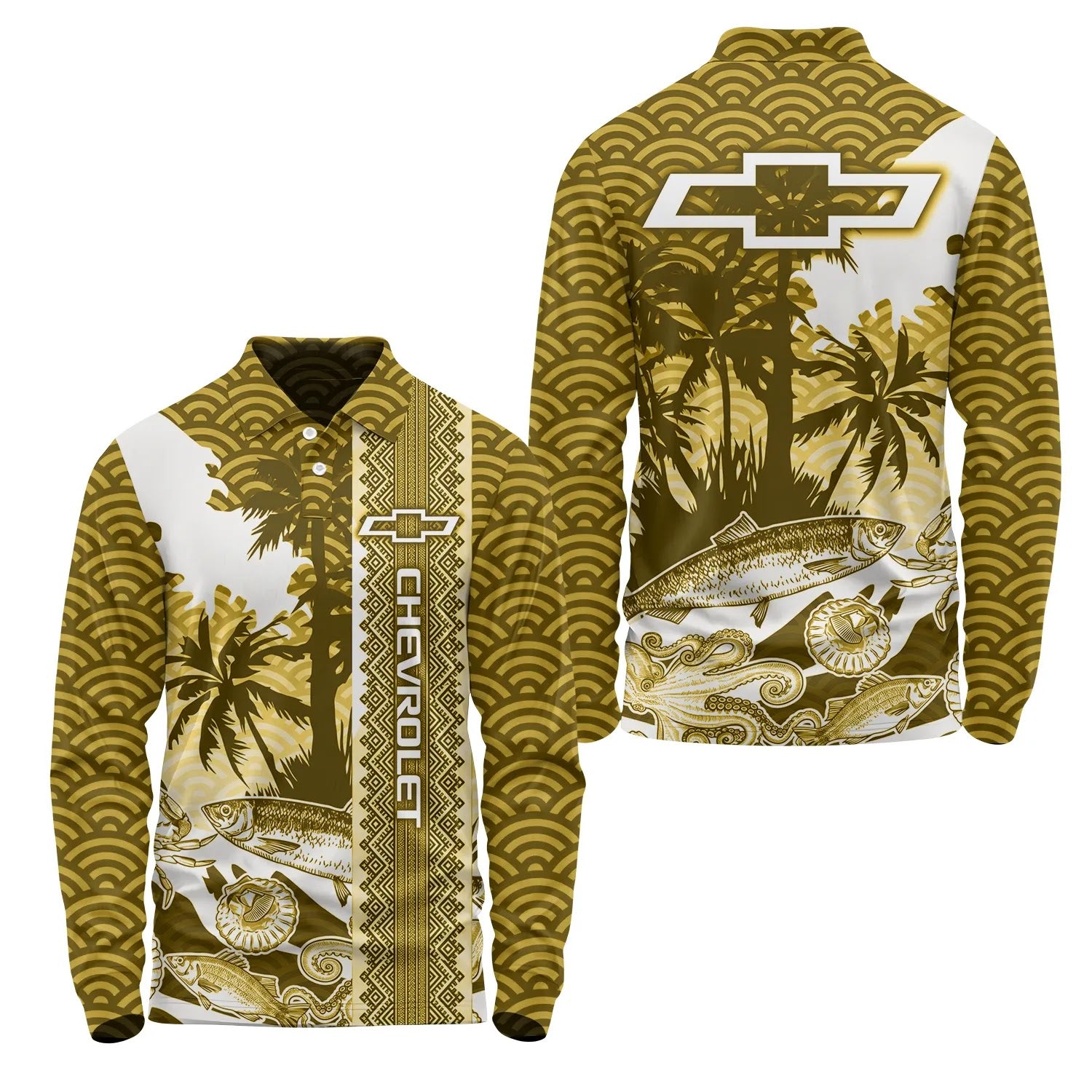 Chevrolet Long Sleeve Polo SHW038