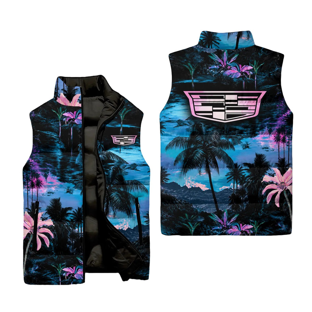 Cadillac Sleeveless Puffer Jacket SHW002