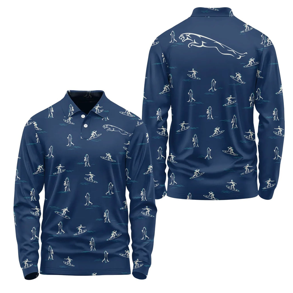 Jaguar Long Sleeve Polo SHW011