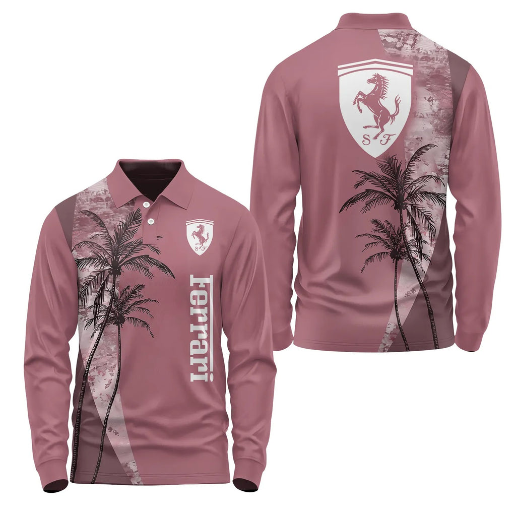 Ferrari Long Sleeve Polo SHW071