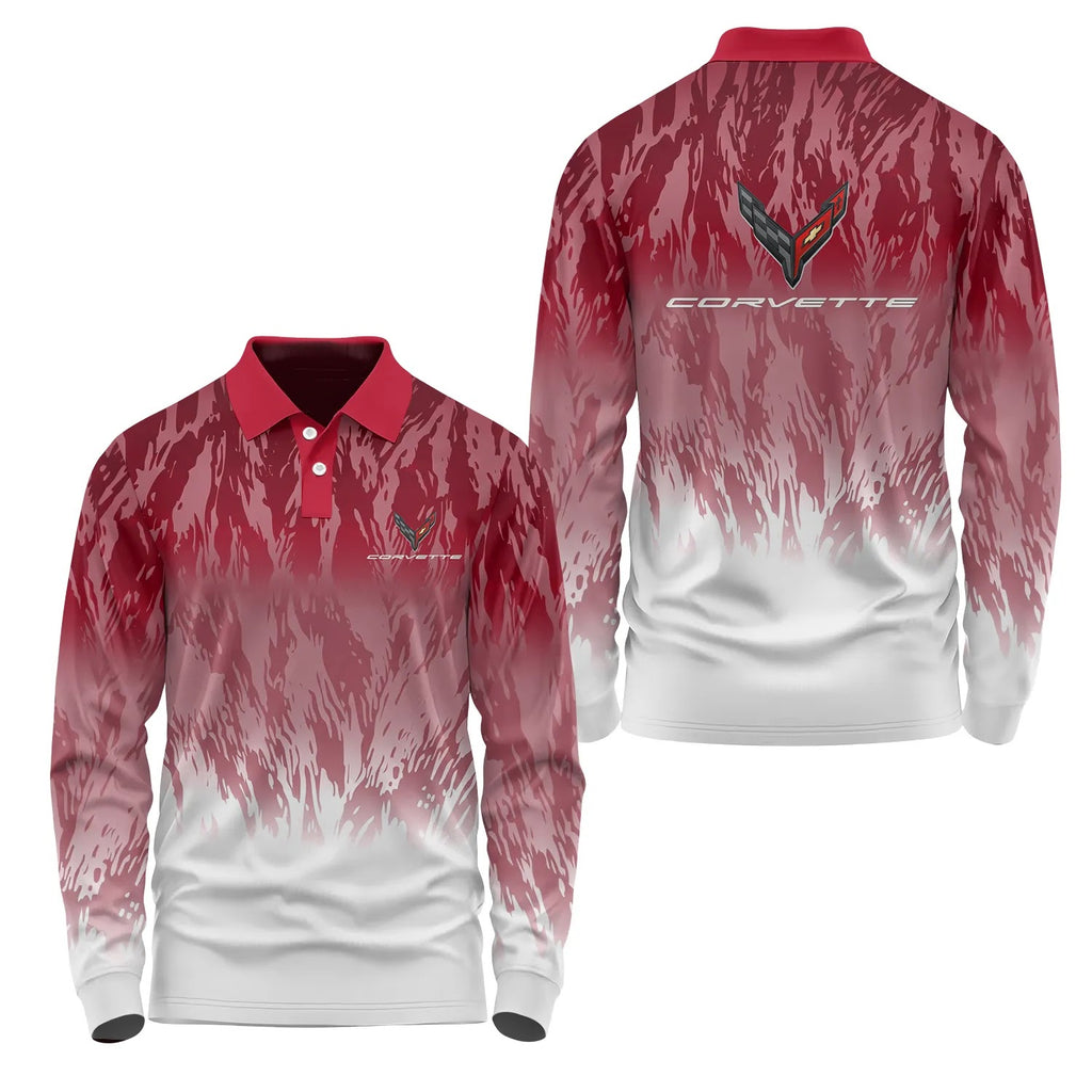 Corvette Long Sleeve Polo SC069