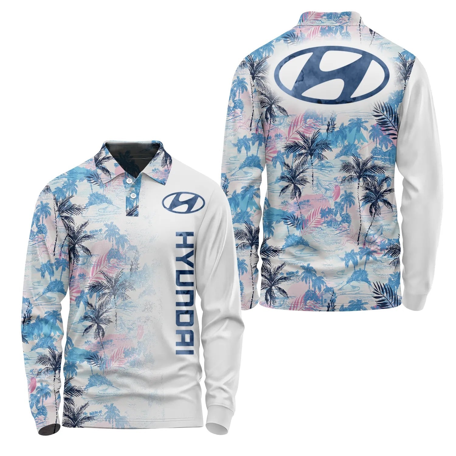 Hyundai Long Sleeve Polo SHW029
