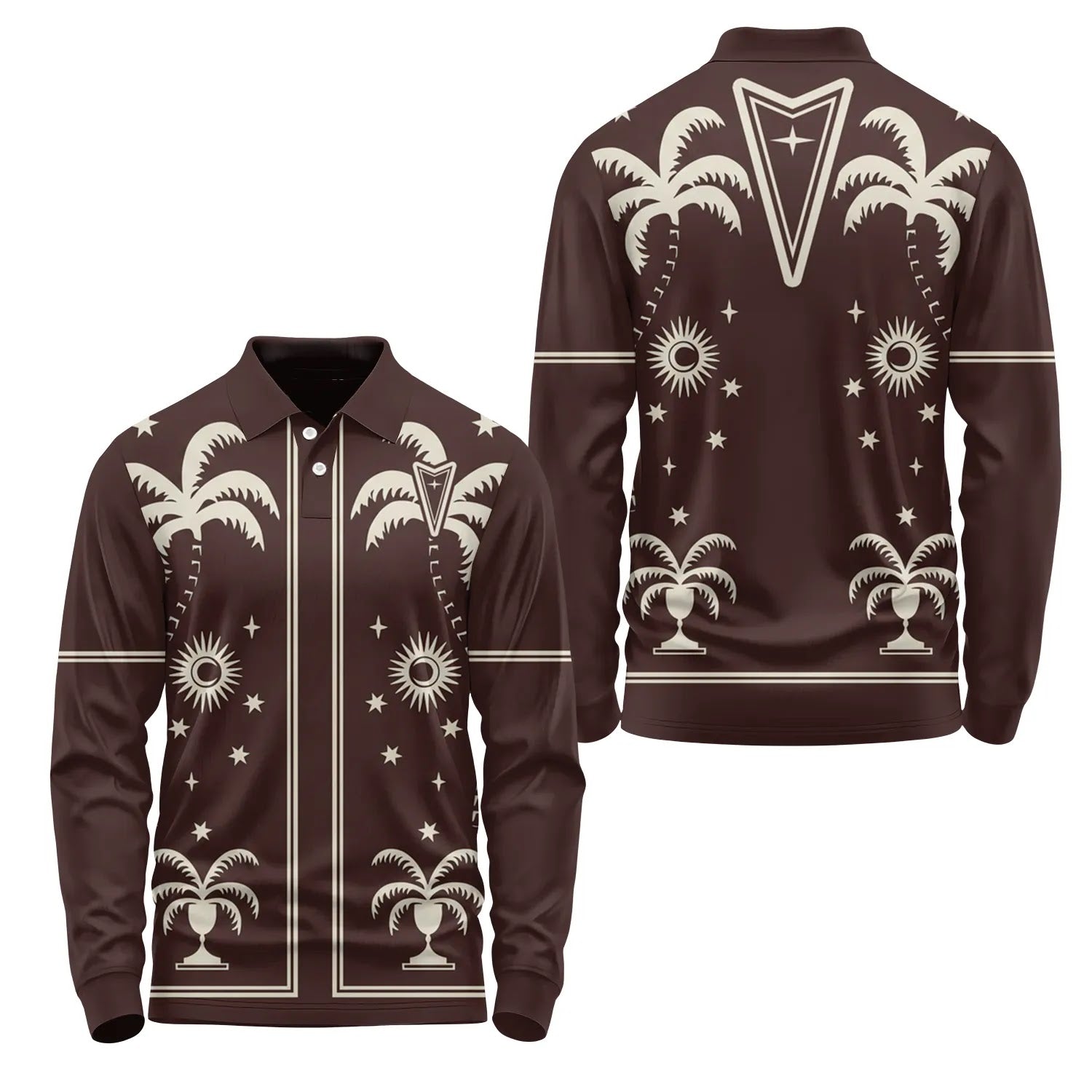 Pontiac Long Sleeve Polo SHW066