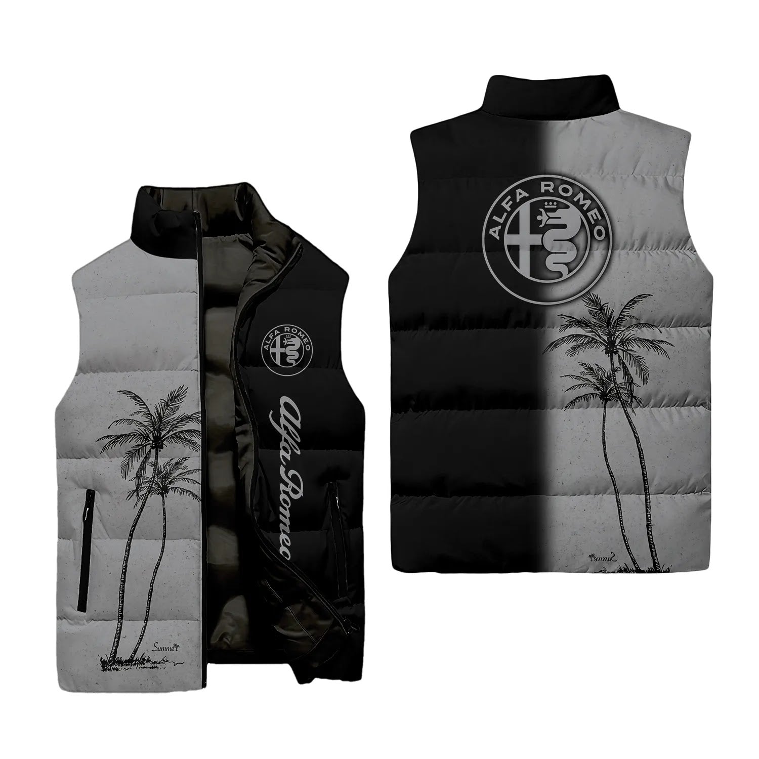 Alfa Romeo Sleeveless Puffer Jacket SHW037