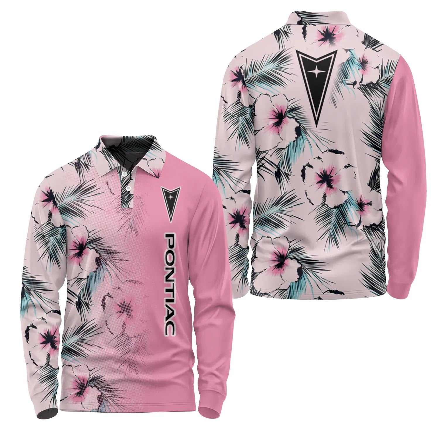 Pontiac Long Sleeve Polo SHW056