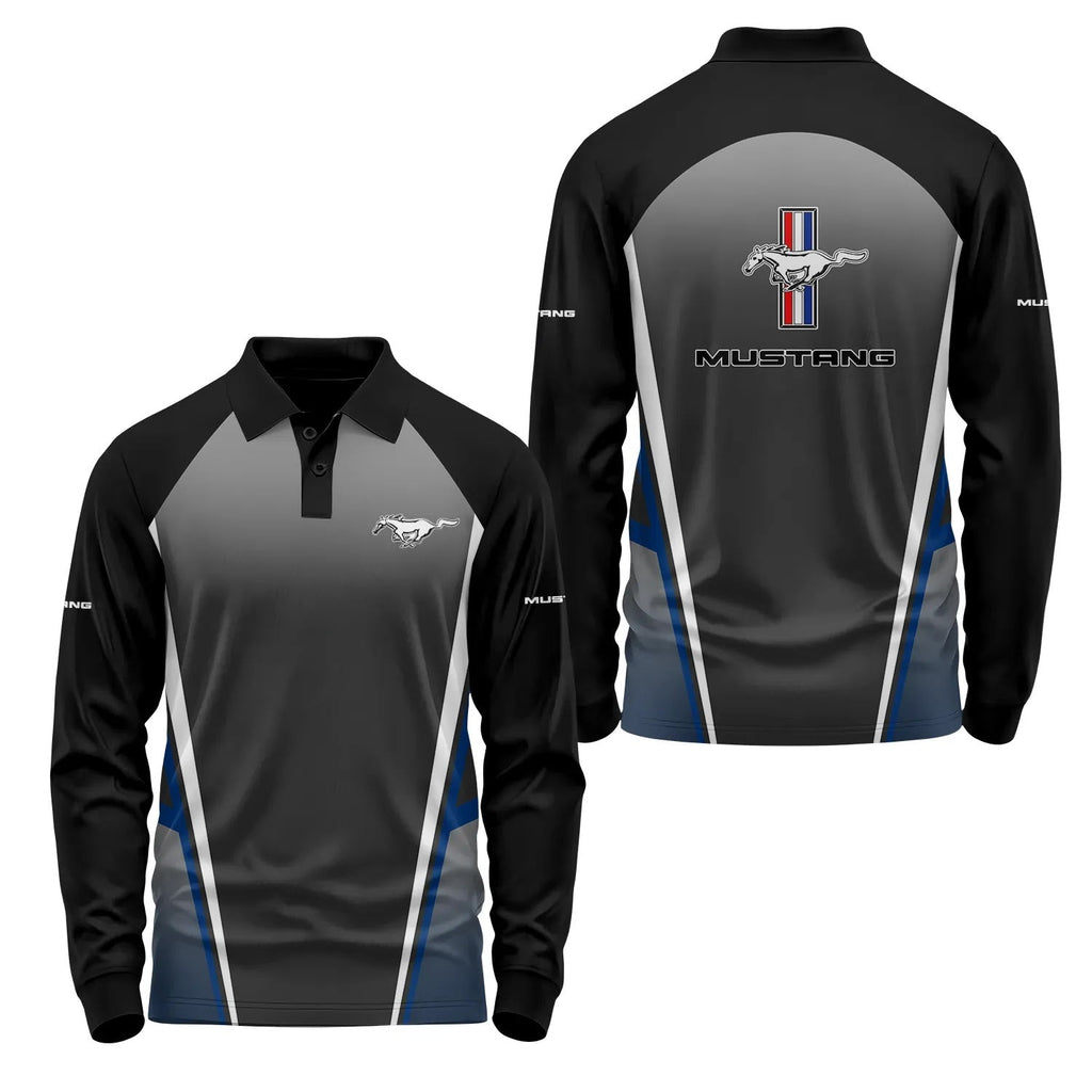 Ford Mustang Long Sleeve Polo SC037