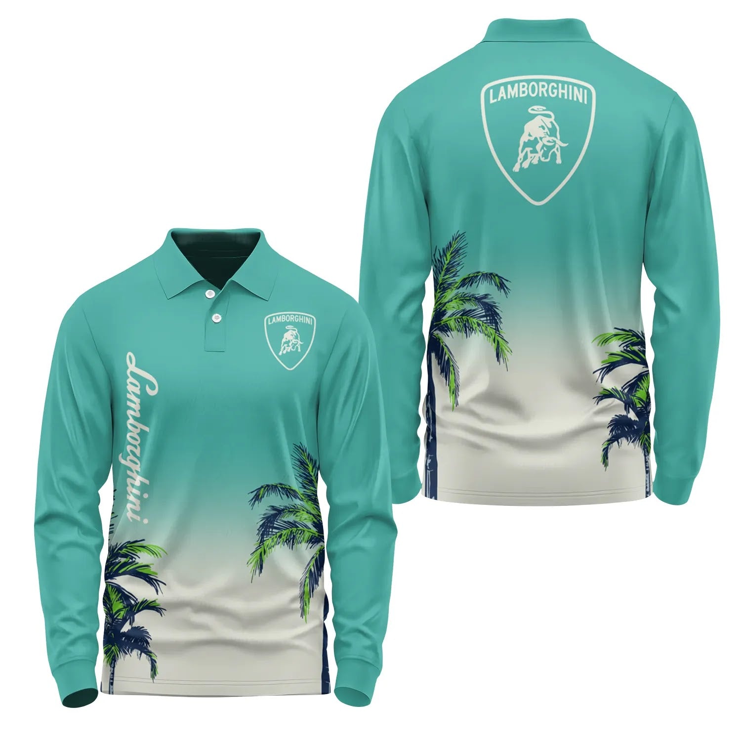 Lamborghini Long Sleeve Polo SHW020