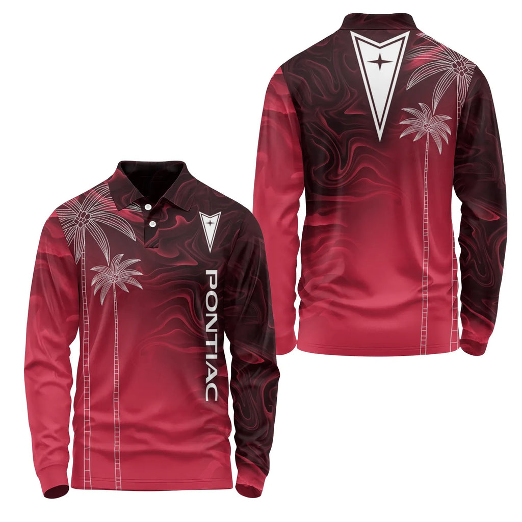 Pontiac Long Sleeve Polo SHW070