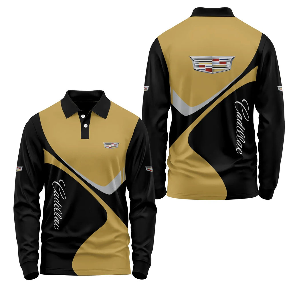 Cadillac Long Sleeve Polo SC058