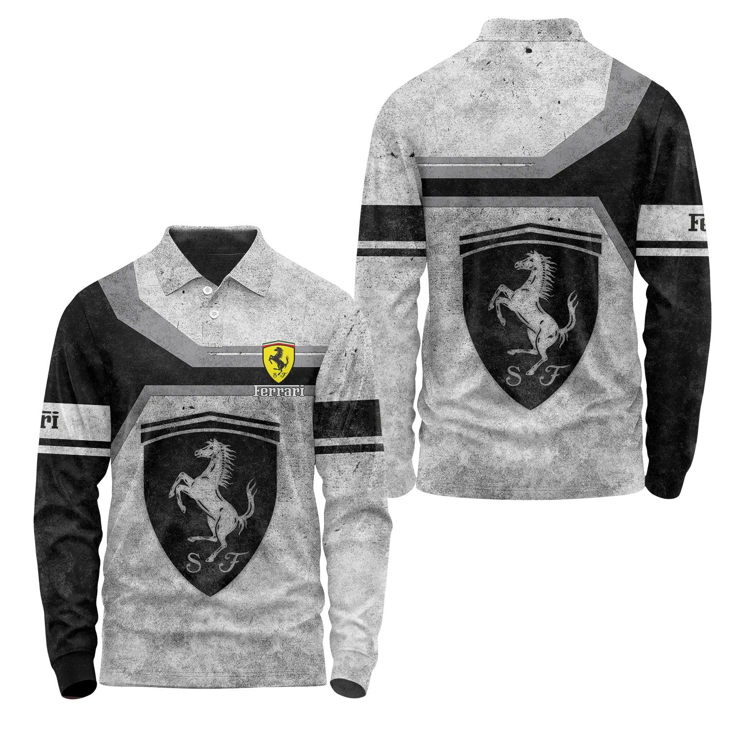 Ferrari Long Sleeve Polo SC086