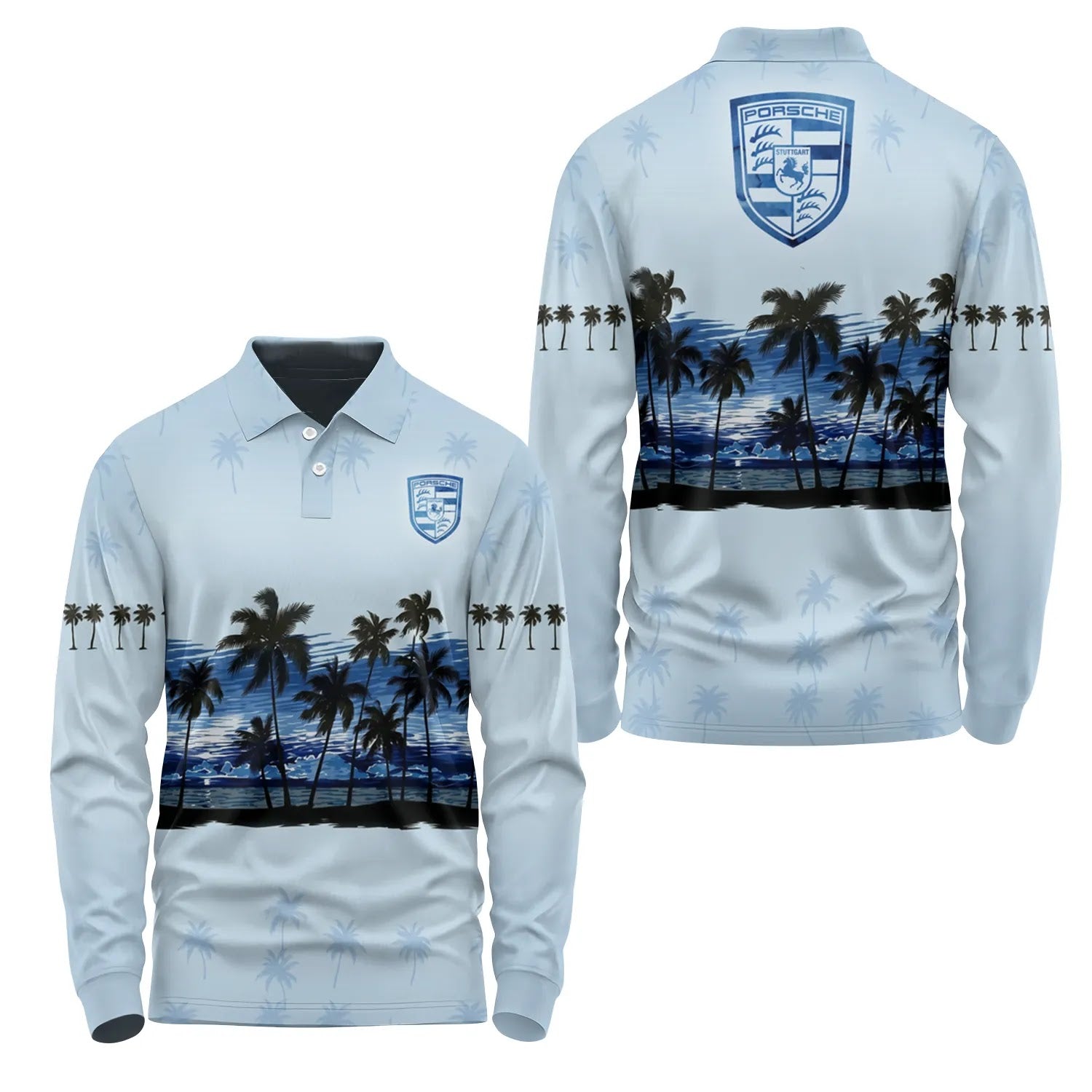 Porsche Long Sleeve Polo SHW016
