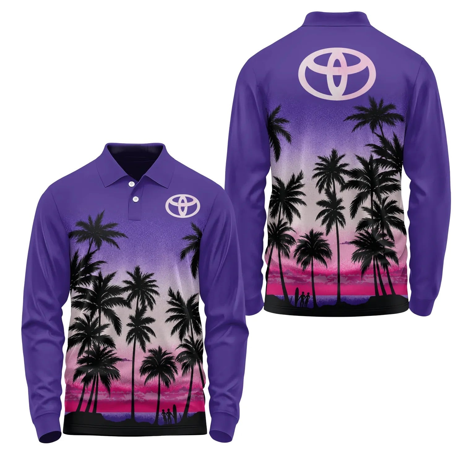 Toyota Long Sleeve Polo SHW019