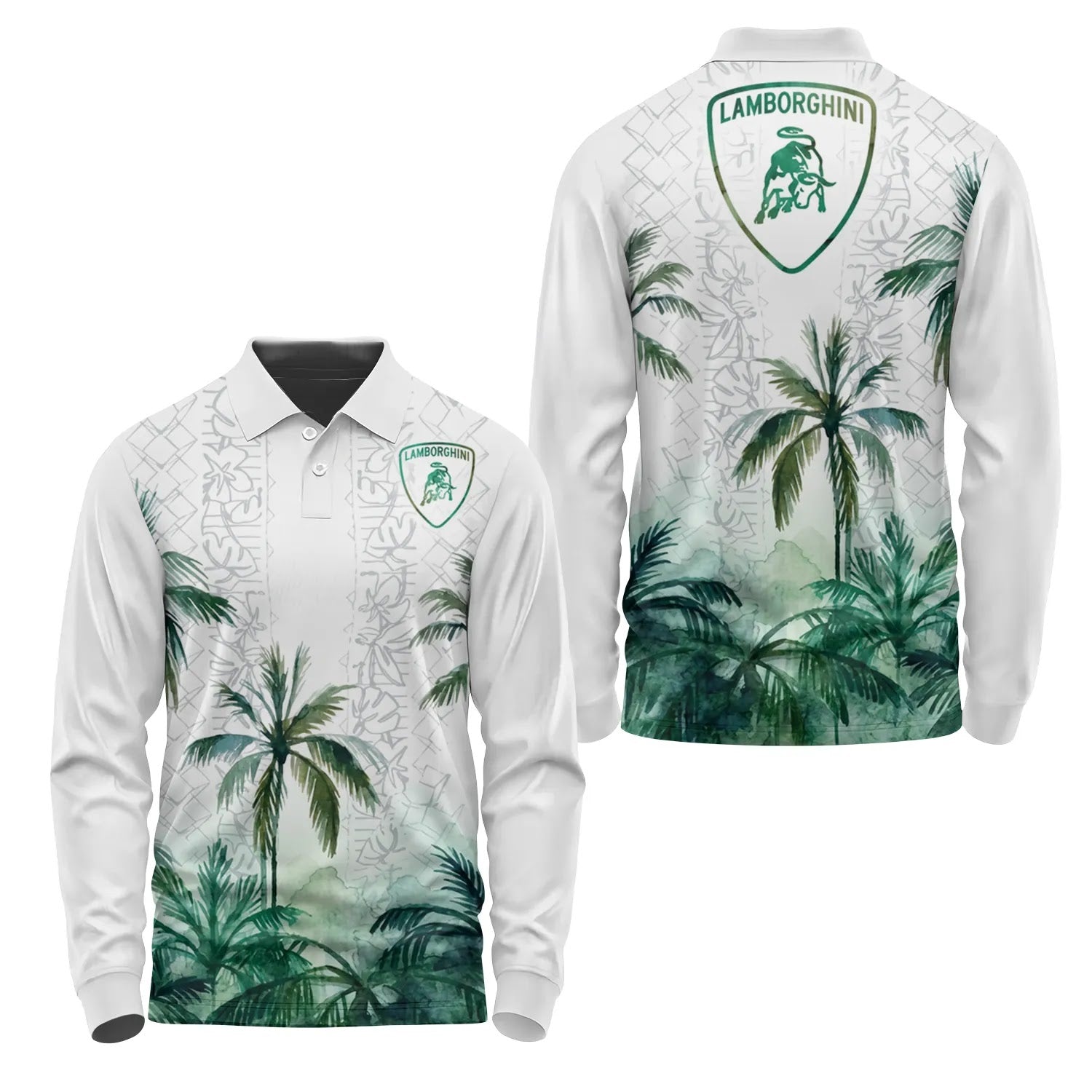 Lamborghini Long Sleeve Polo SHW015