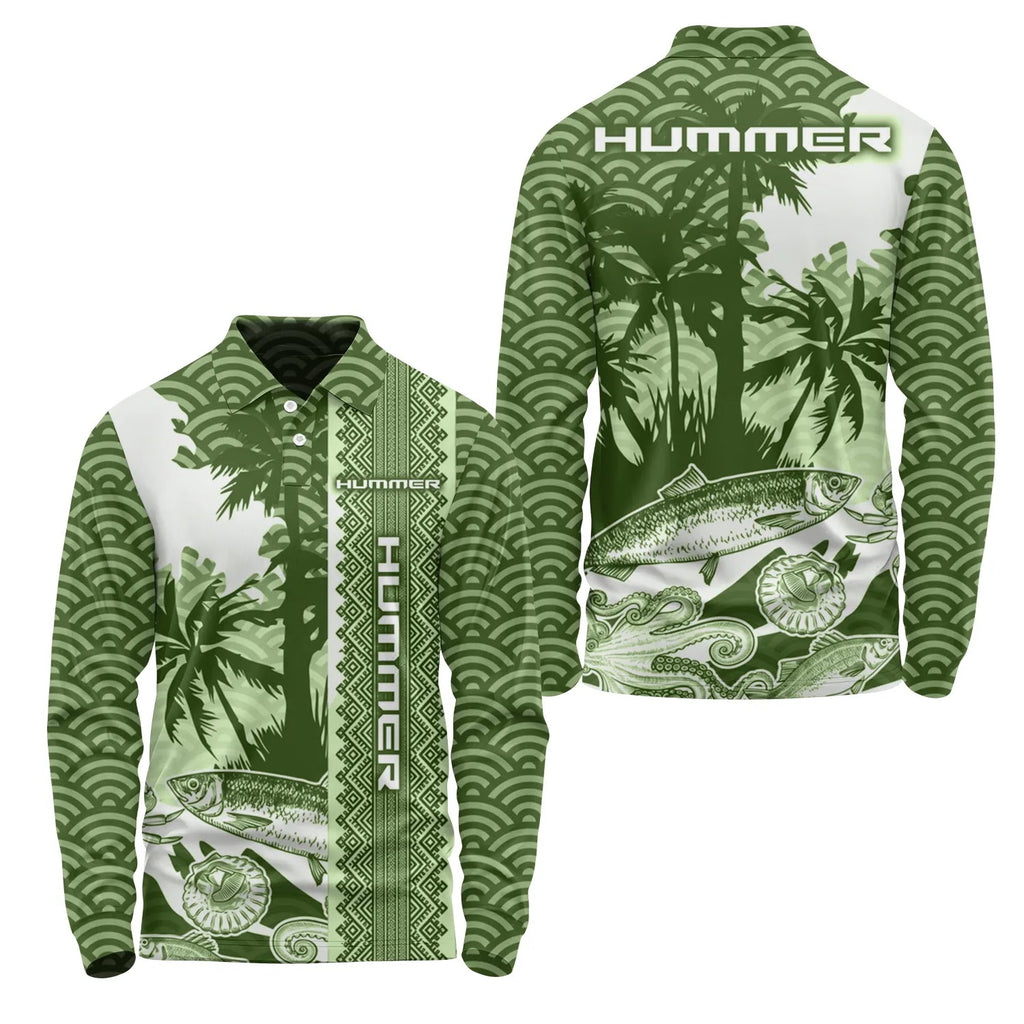 Hummer Long Sleeve Polo SHW038